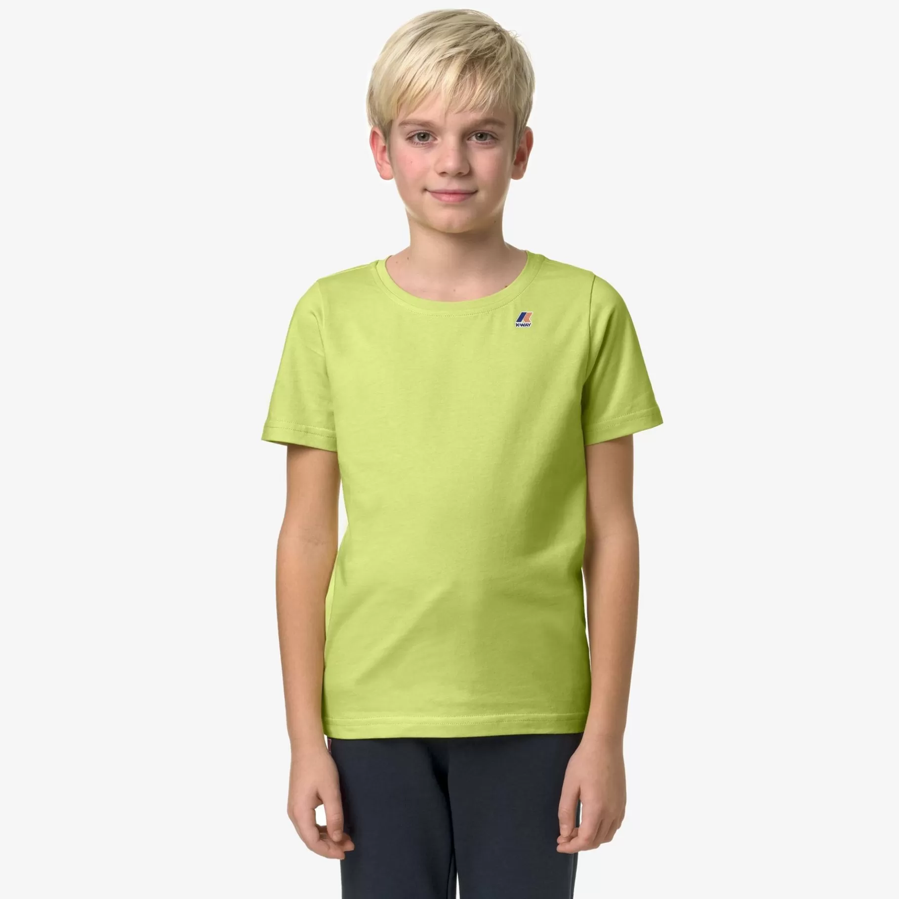 T-Shirt*K-WAY P. Le Vrai 3.0 Edouard - T-Shirtstop - T-Shirt - Kid Unisex - Green Celery