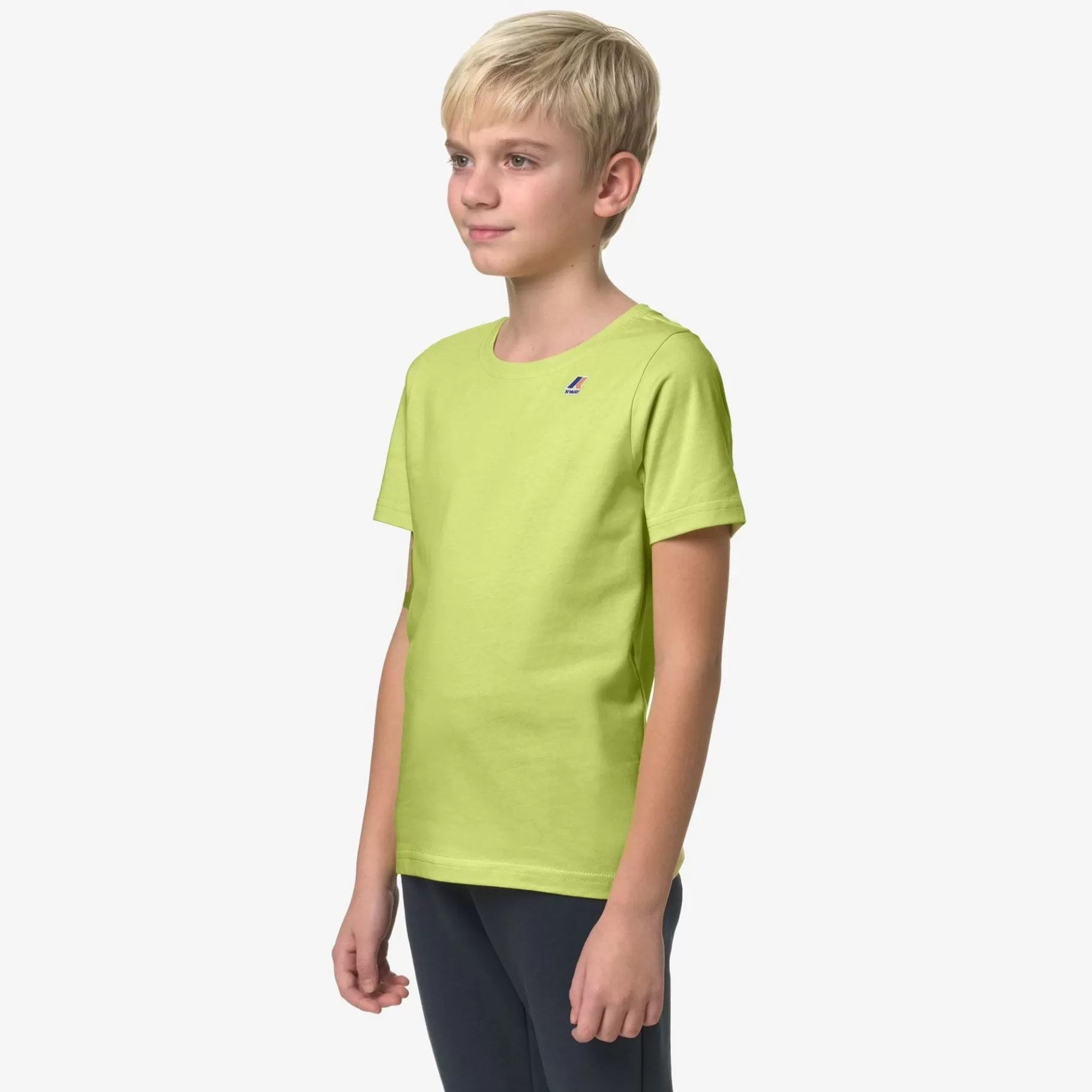 T-Shirt*K-WAY P. Le Vrai 3.0 Edouard - T-Shirtstop - T-Shirt - Kid Unisex - Green Celery