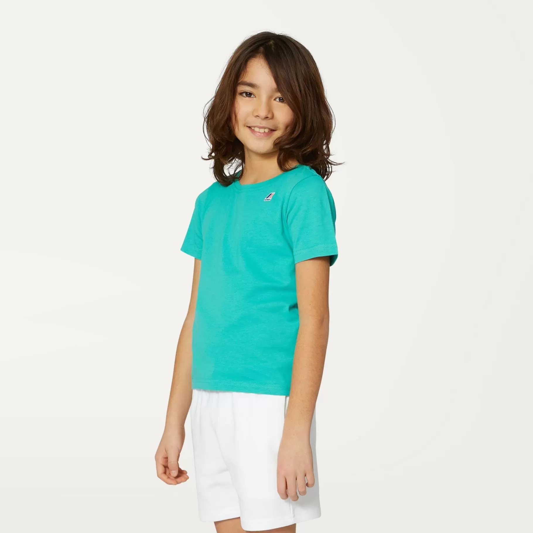 T-Shirt*K-WAY P. Le Vrai 3.0 Edouard - T-Shirtstop - T-Shirt - Kid Unisex - Green Marine
