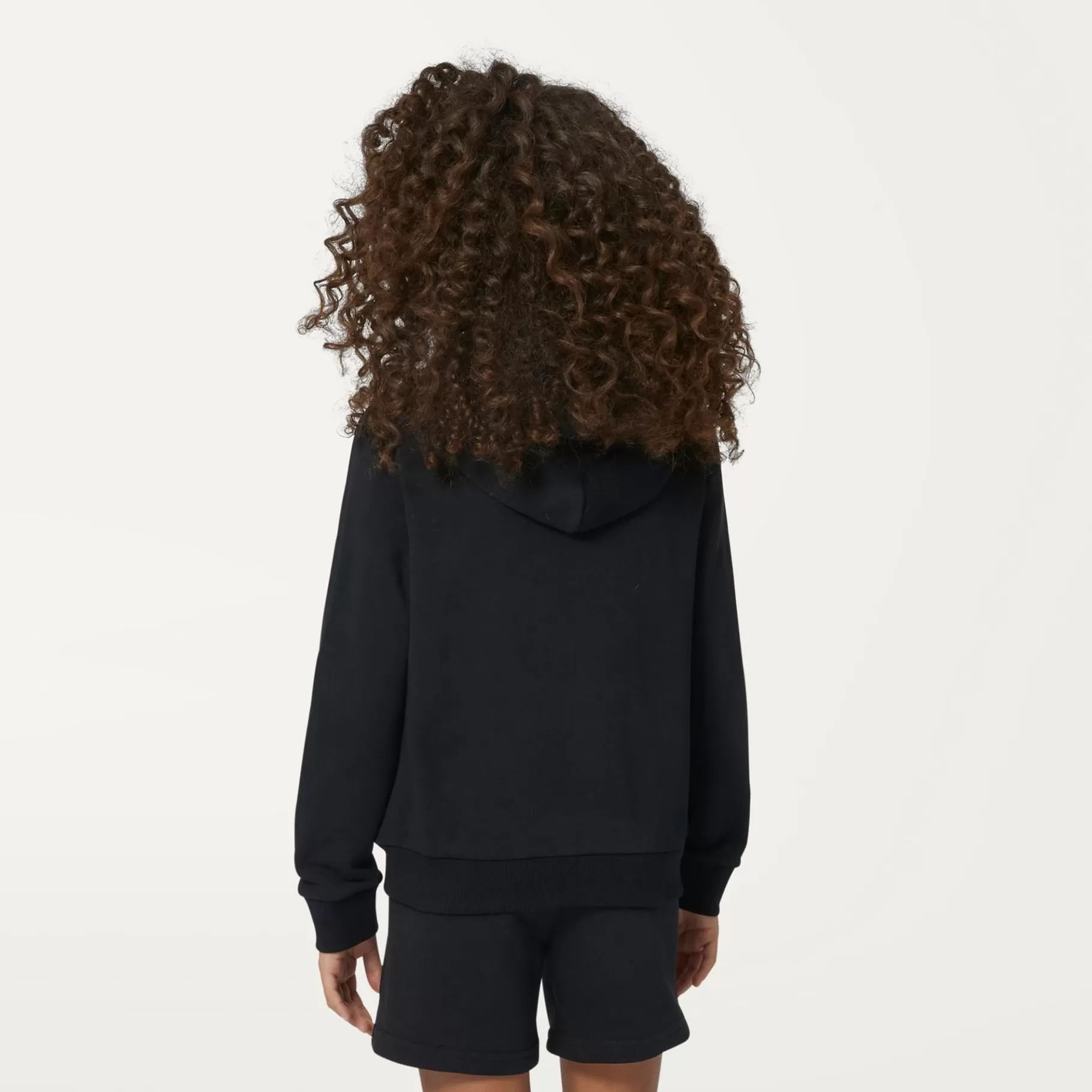 Hoodies And Sweaters*K-WAY P. Le Vrai Arnel Poly Cotton - Fleece - Jacket - Kid Unisex - Black Pure