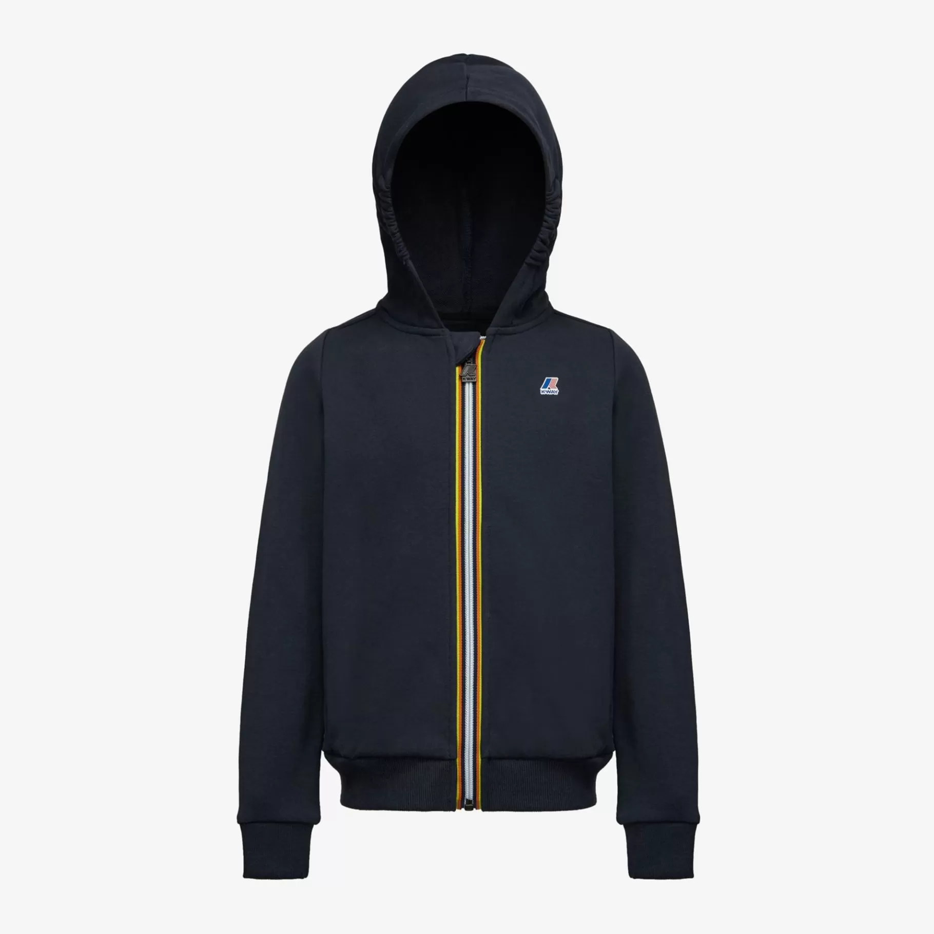 Hoodies And Sweaters*K-WAY P. Le Vrai Arnel Poly Cotton - Fleece - Jacket - Kid Unisex - Blue Depth