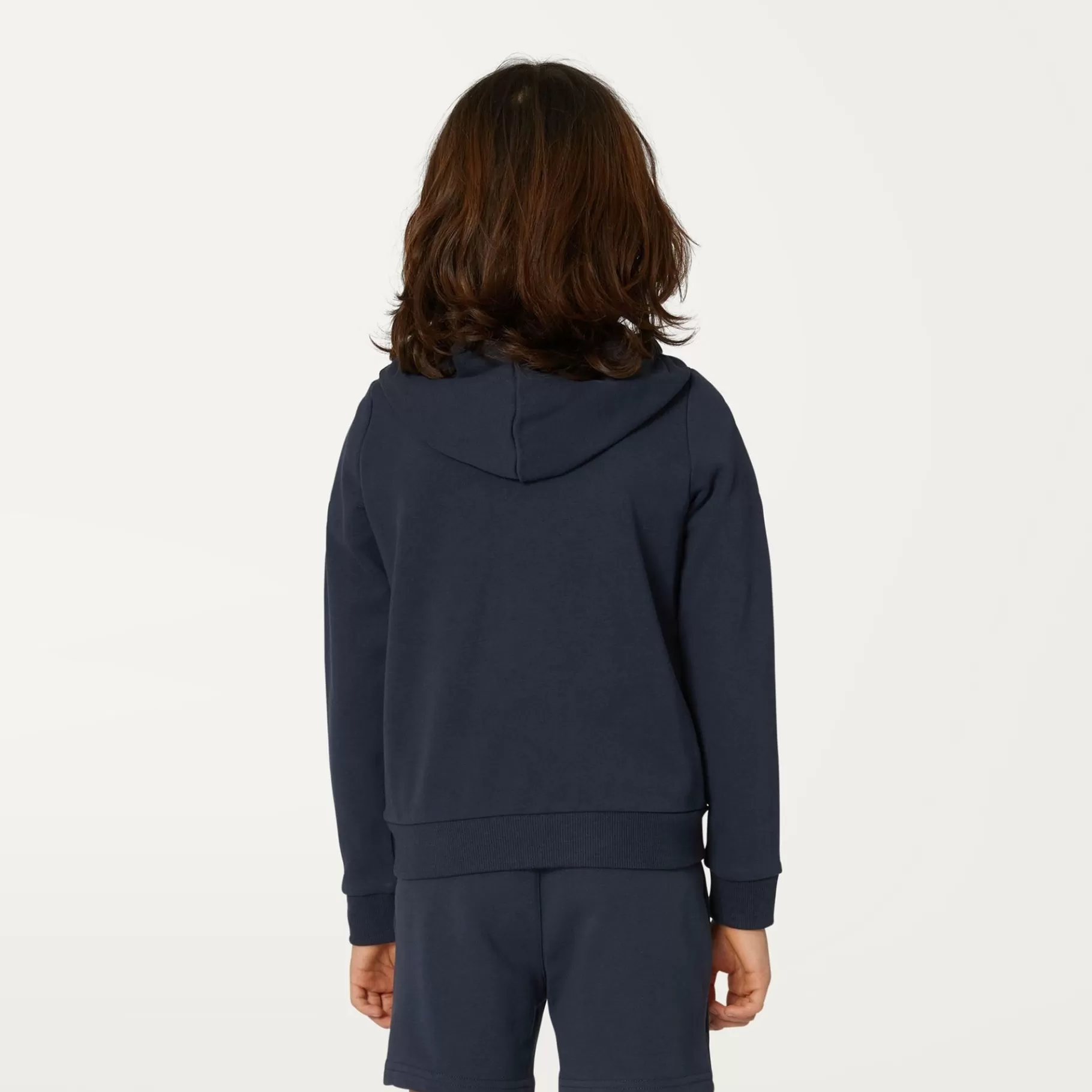 Hoodies And Sweaters*K-WAY P. Le Vrai Arnel Poly Cotton - Fleece - Jacket - Kid Unisex - Blue Depth