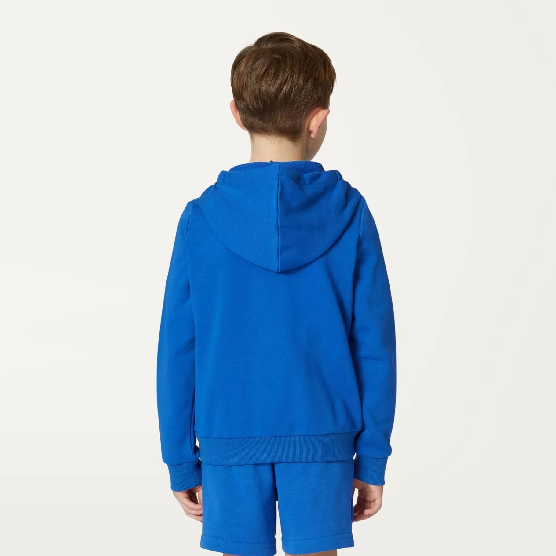 Hoodies And Sweaters*K-WAY P. Le Vrai Arnel Poly Cotton - Fleece - Jacket - Kid Unisex - Blue Royal Marine