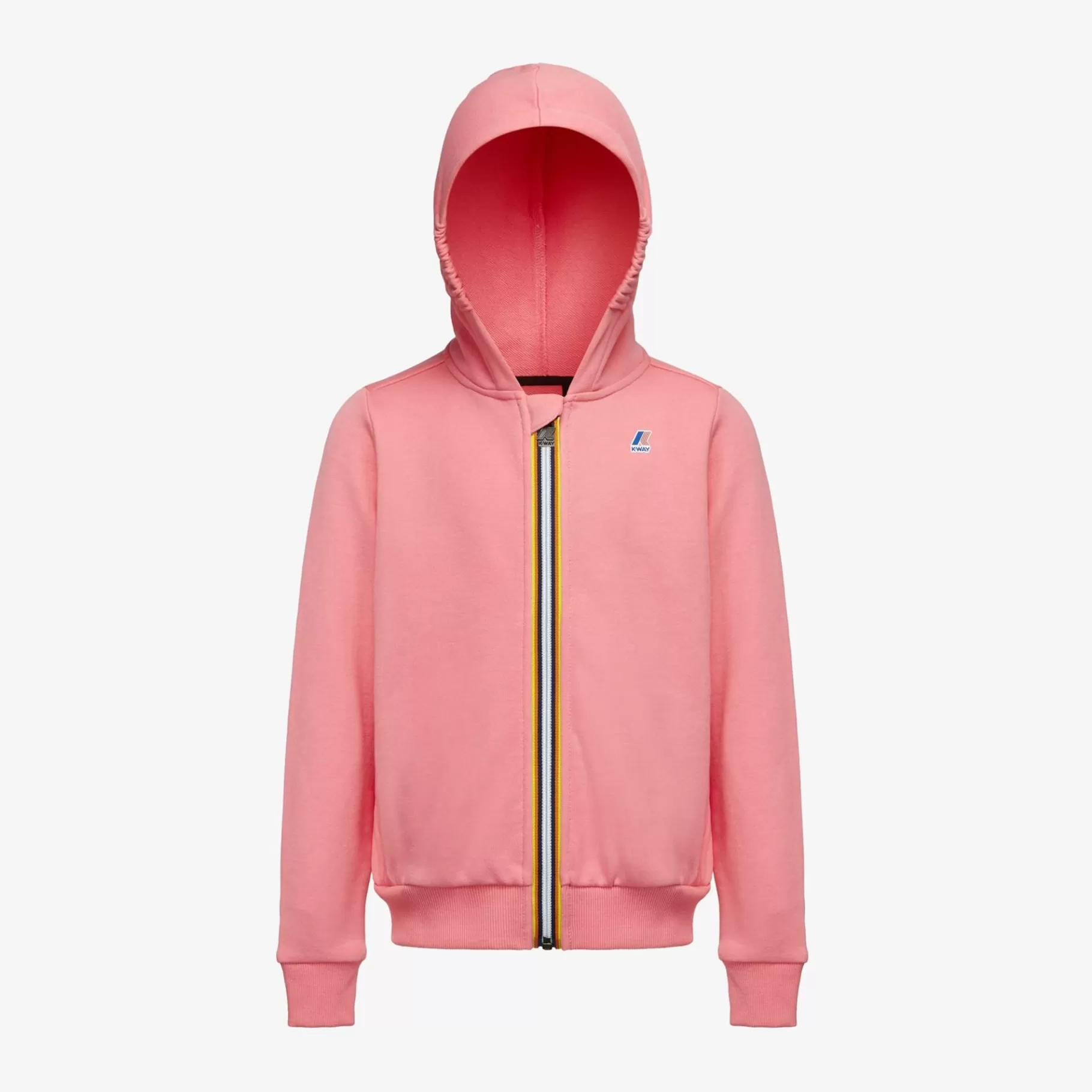 Hoodies And Sweaters*K-WAY P. Le Vrai Arnel Poly Cotton - Fleece - Jacket - Kid Unisex - Pink Md