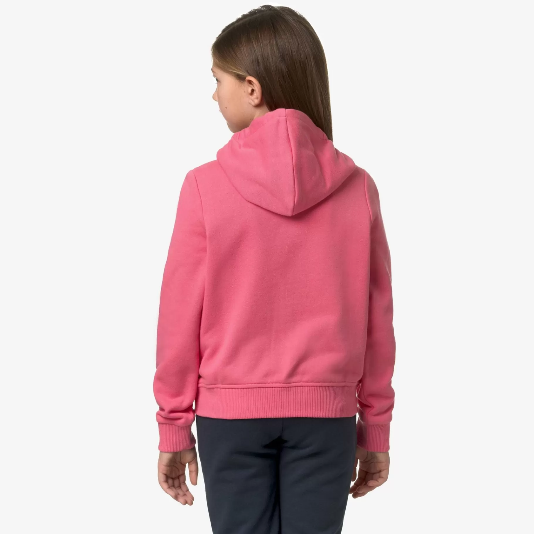 Hoodies And Sweaters*K-WAY P. Le Vrai Arnel Poly Cotton - Fleece - Jacket - Kid Unisex - Pink Md