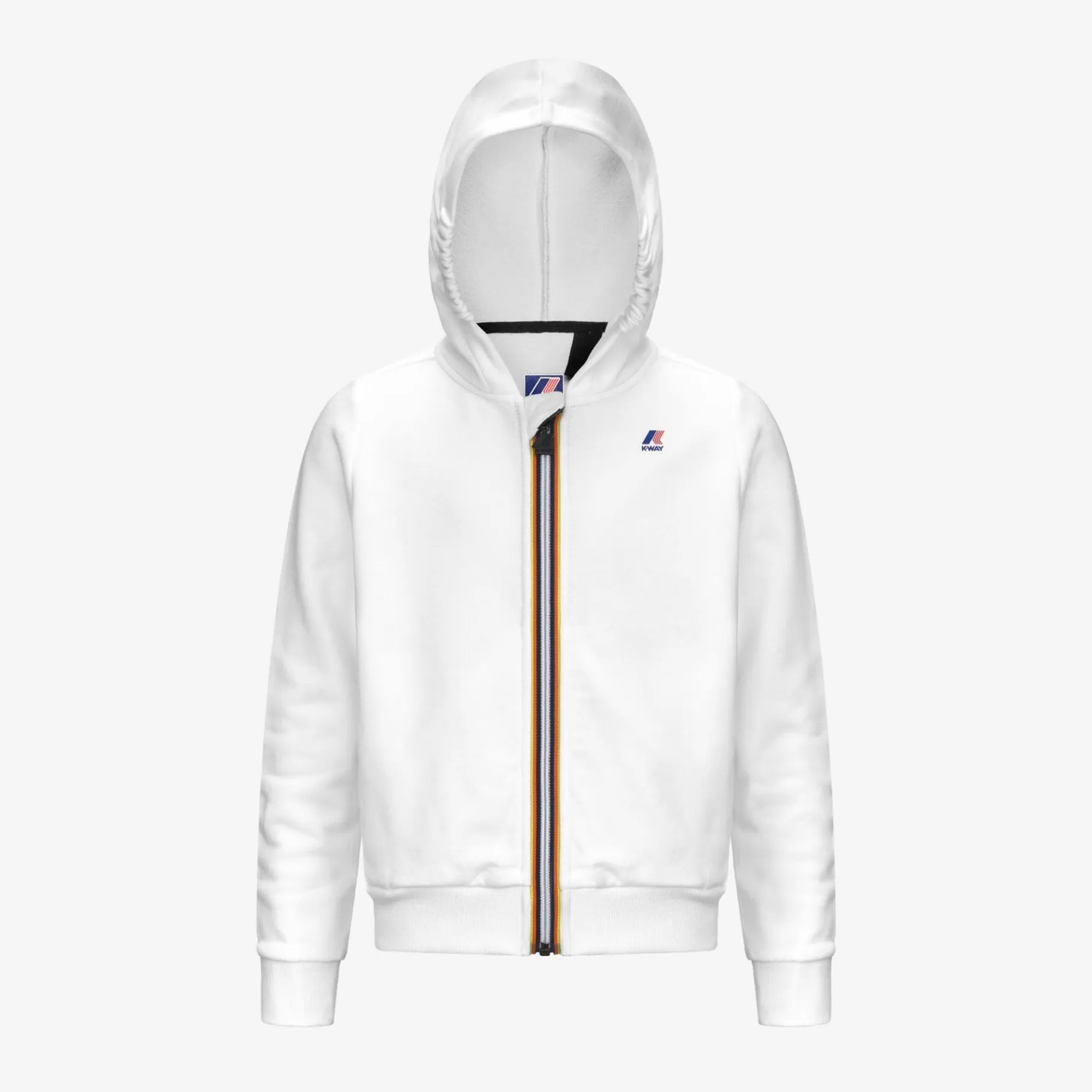Hoodies And Sweaters*K-WAY P. Le Vrai Arnel Poly Cotton - Fleece - Jacket - Kid Unisex - White