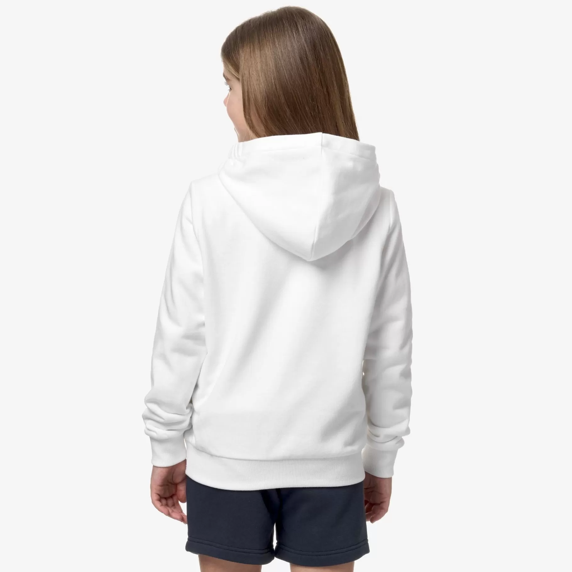 Hoodies And Sweaters*K-WAY P. Le Vrai Arnel Poly Cotton - Fleece - Jacket - Kid Unisex - White