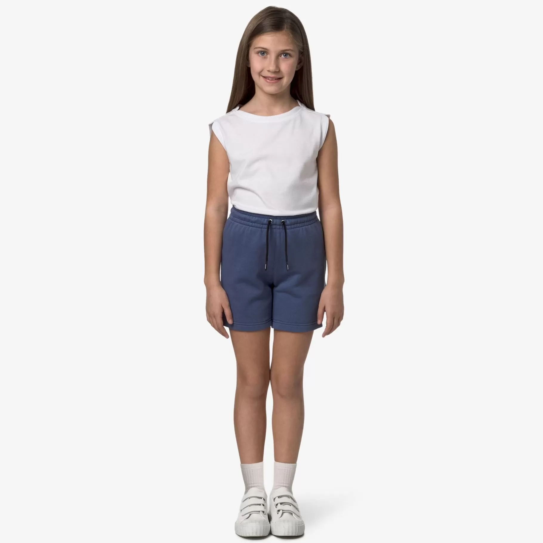 Shorts*K-WAY P. Le Vrai Dorian Poly Cotton - Shorts - Sportshorts - Kid Unisex - Blue Indigo