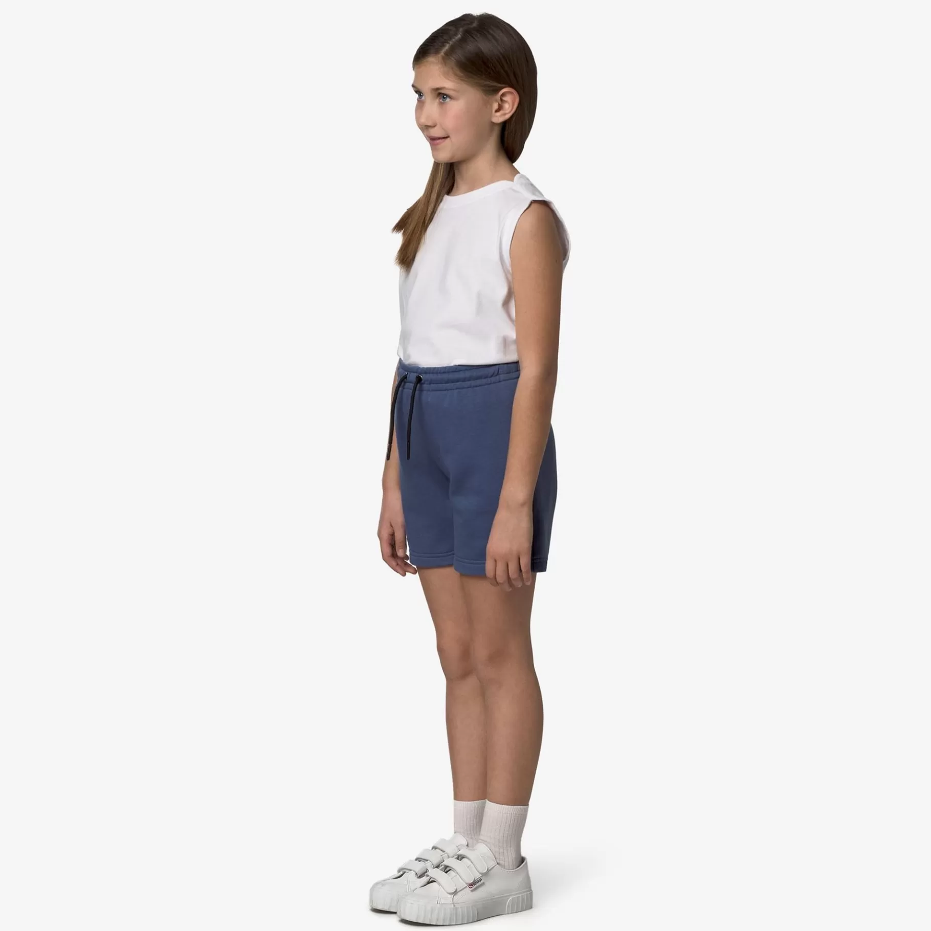 Shorts*K-WAY P. Le Vrai Dorian Poly Cotton - Shorts - Sportshorts - Kid Unisex - Blue Indigo