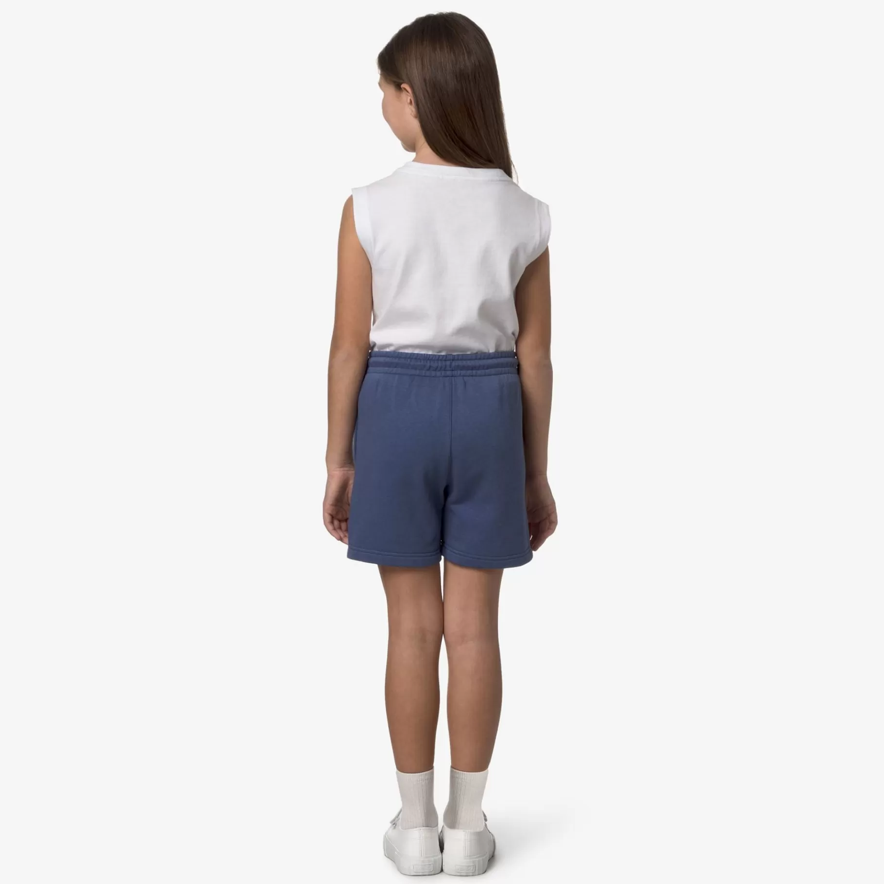 Shorts*K-WAY P. Le Vrai Dorian Poly Cotton - Shorts - Sportshorts - Kid Unisex - Blue Indigo