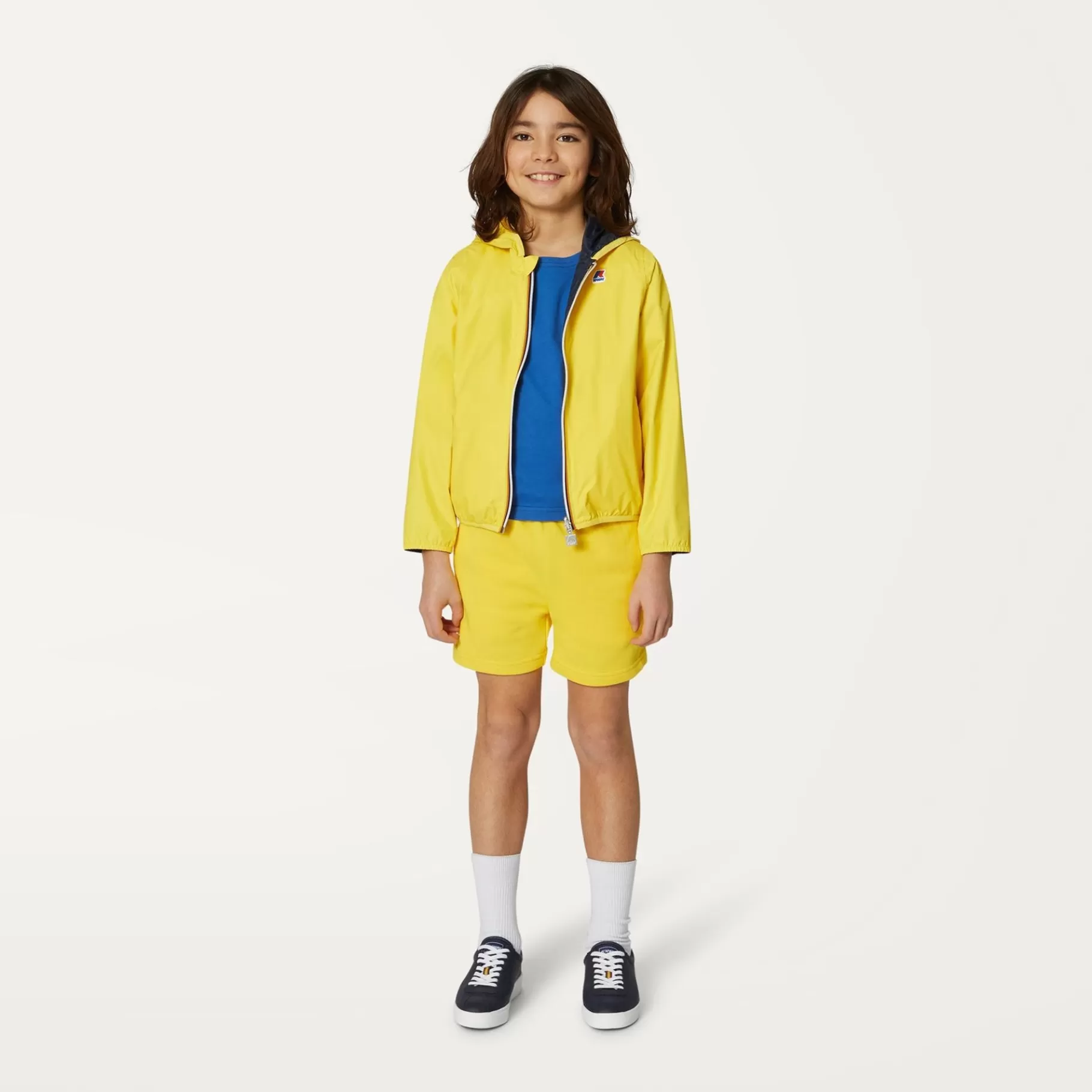 Shorts*K-WAY P. Le Vrai Dorian Poly Cotton - Shorts - Sportshorts - Kid Unisex - Yellow Dk