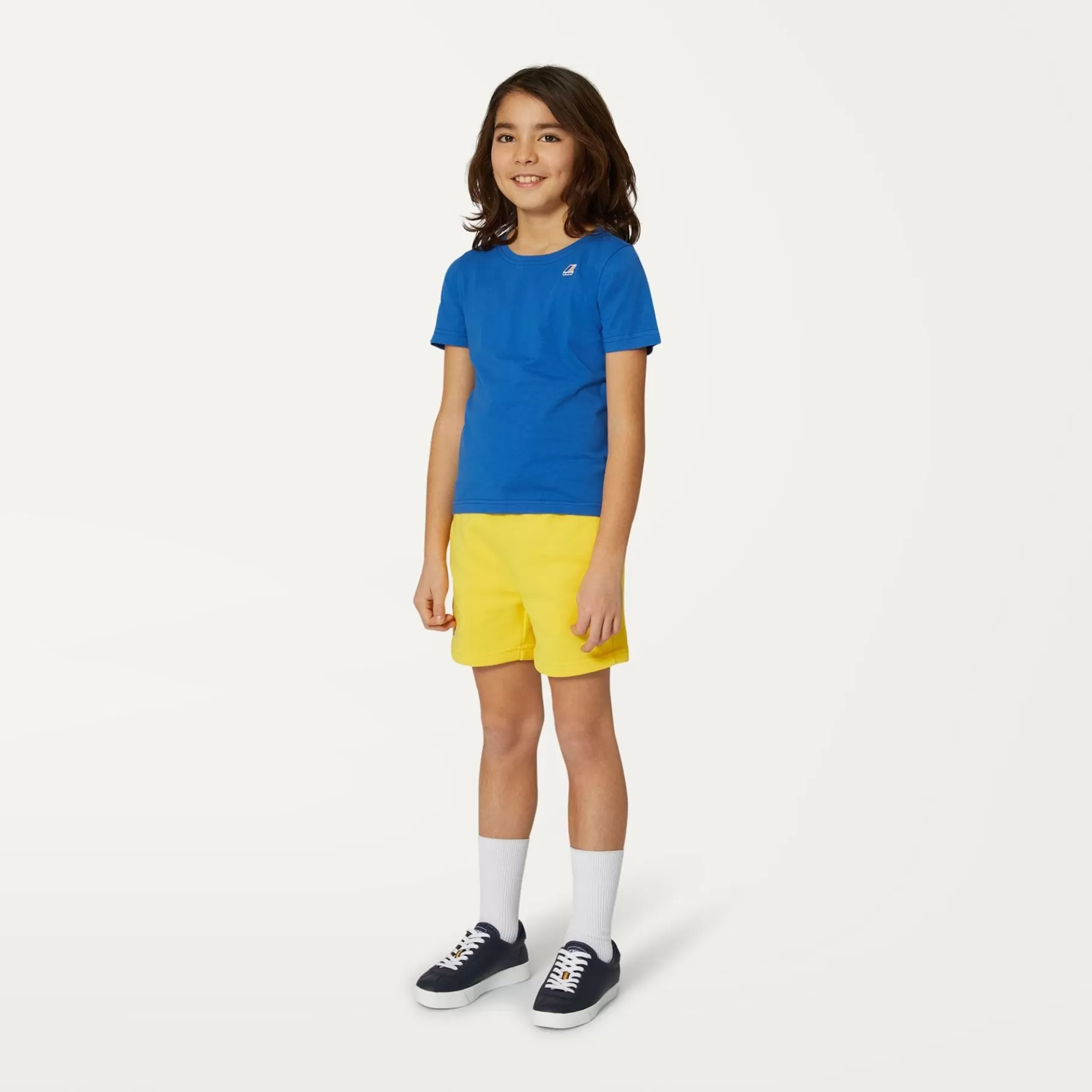 Shorts*K-WAY P. Le Vrai Dorian Poly Cotton - Shorts - Sportshorts - Kid Unisex - Yellow Dk