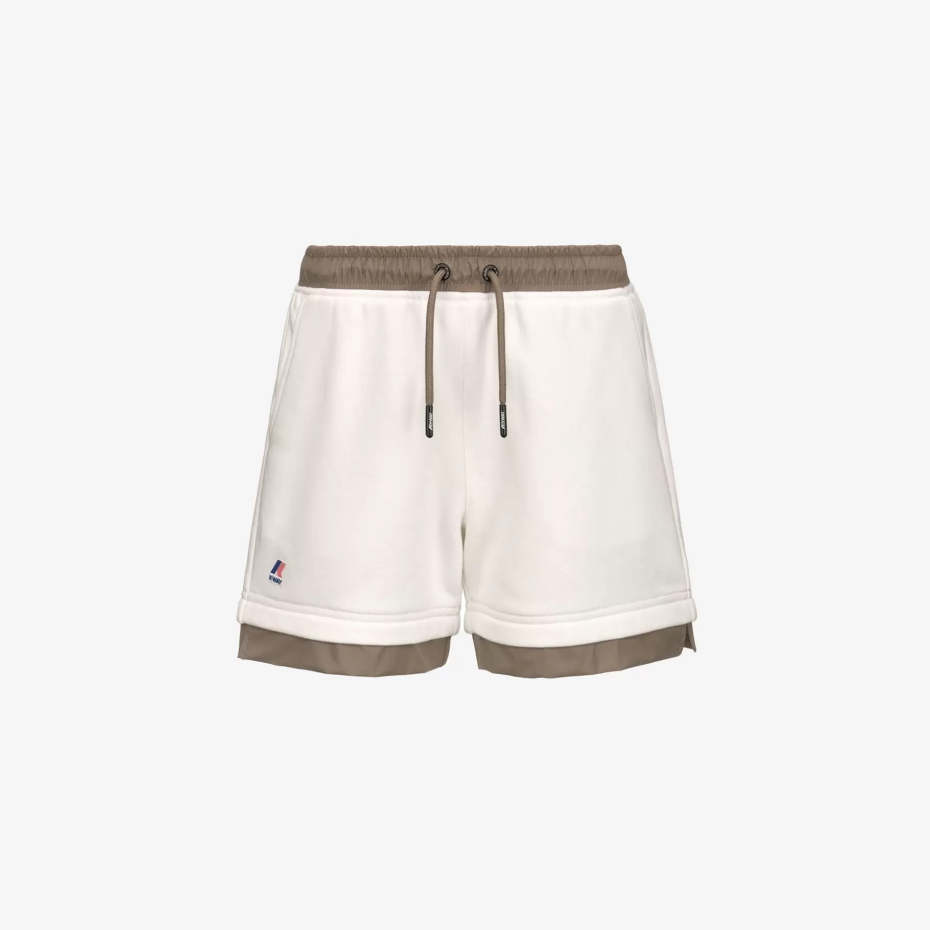 Shorts*K-WAY P. Le Vrai Nest Nylon Pc - Shorts - Sportshorts - Kid Unisex - White-Beige Taupe
