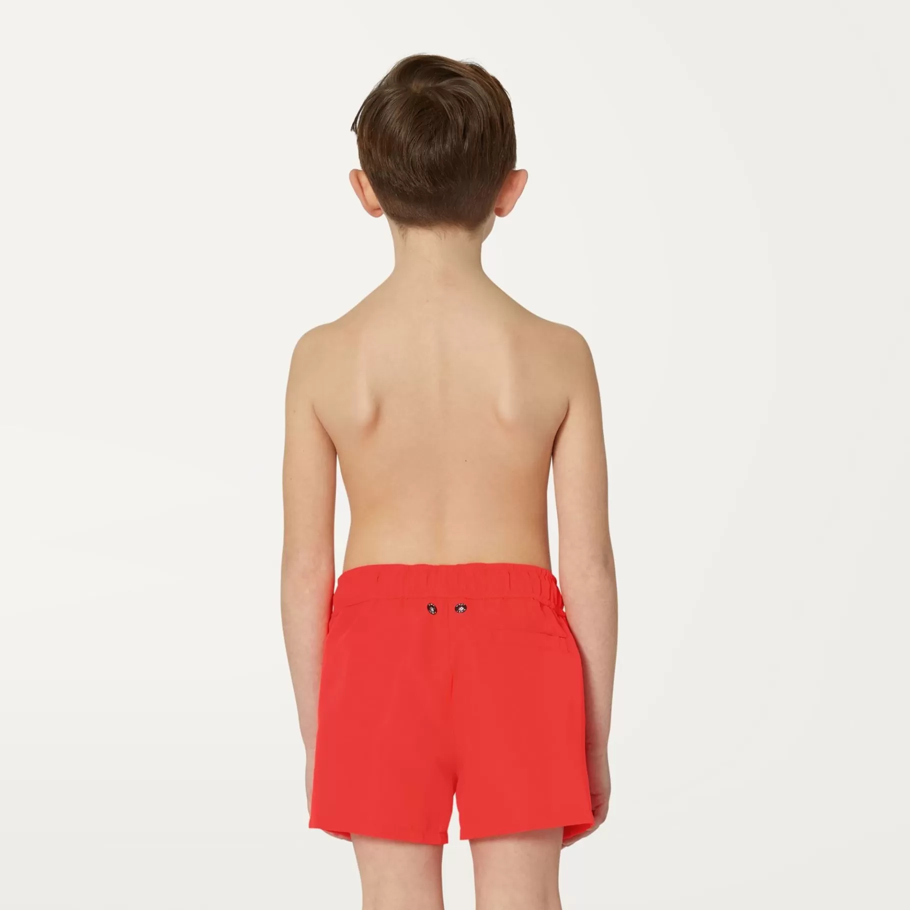 Swimwear*K-WAY P. Le Vrai Olivier Fluo - Bathing Suits - Swimming Trunk - Boy - Red Papavero