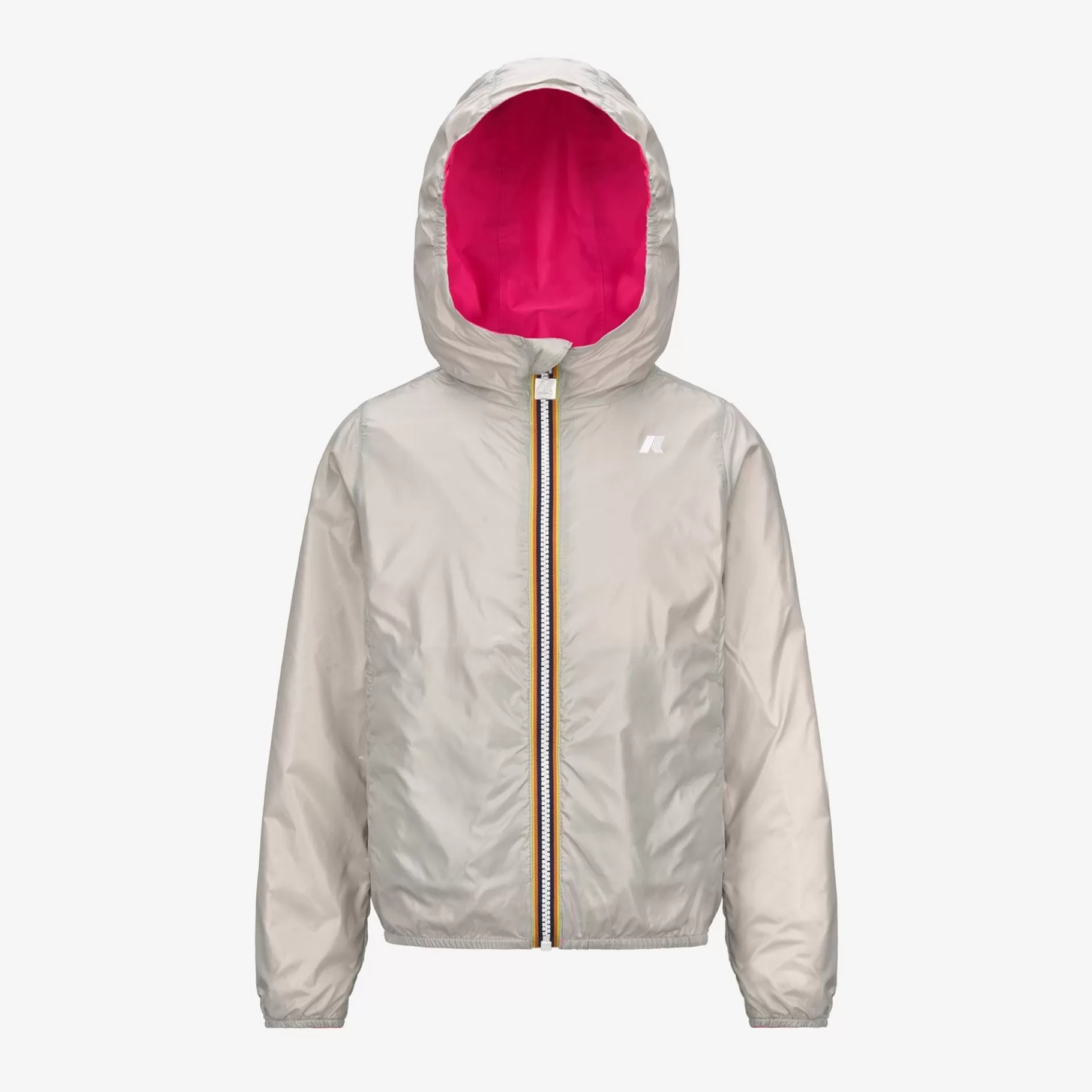 Short Jackets*K-WAY P. Lily Eco Plus Reversible Fluo - Jackets - Short - Girl - Fucsia Fluo