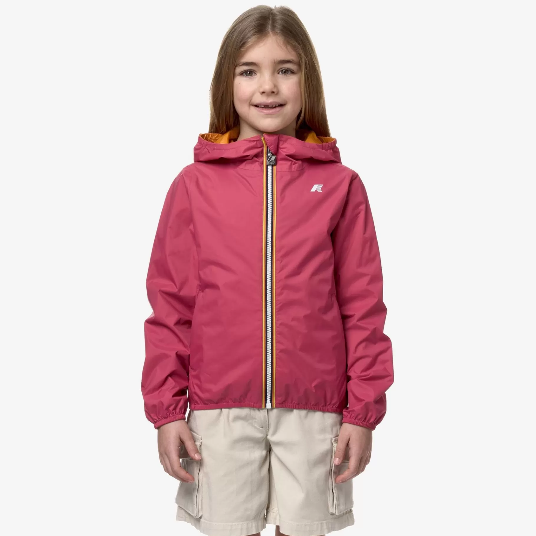 Short Jackets*K-WAY P. Lily Plus.2 Reversible - Jackets - Short - Girl - Dk Pink-Orange Md