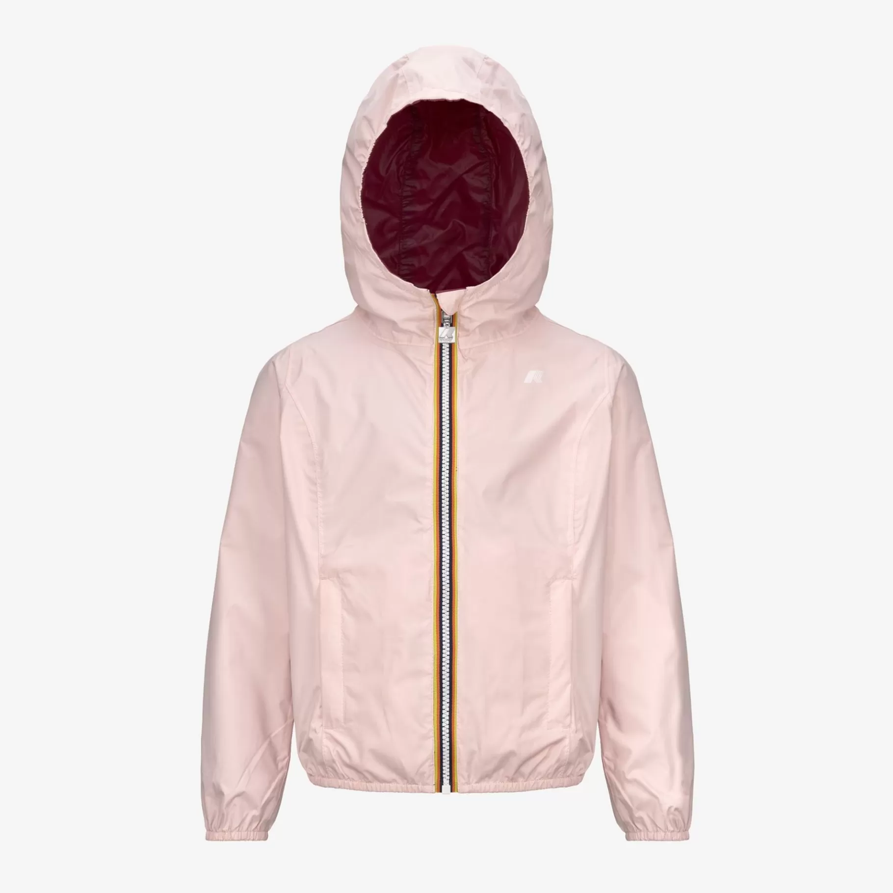 Short Jackets*K-WAY P. Lily Plus.2 Reversible - Jackets - Short - Girl - Pink Gardenia-Red Dk