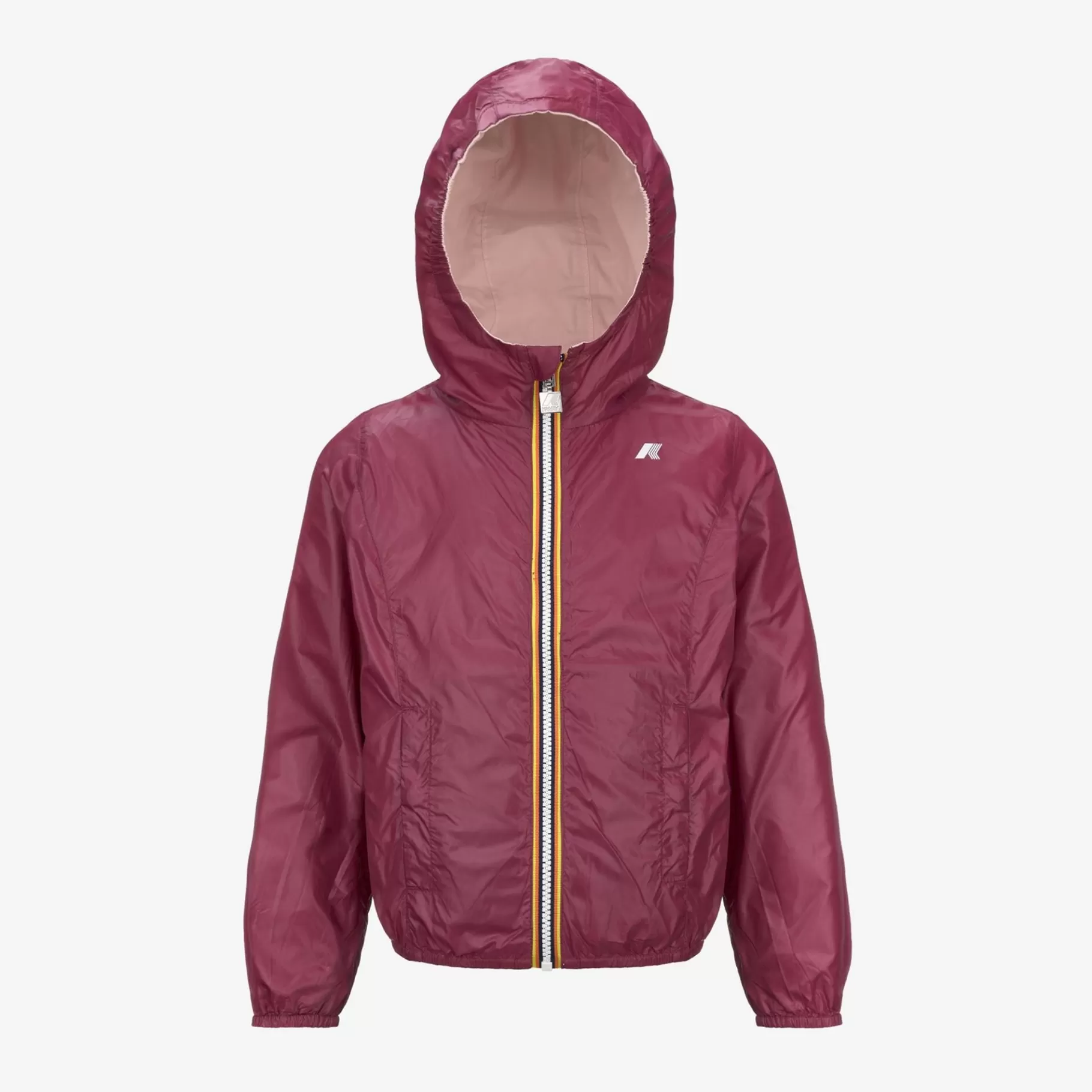 Short Jackets*K-WAY P. Lily Plus.2 Reversible - Jackets - Short - Girl - Pink Gardenia-Red Dk