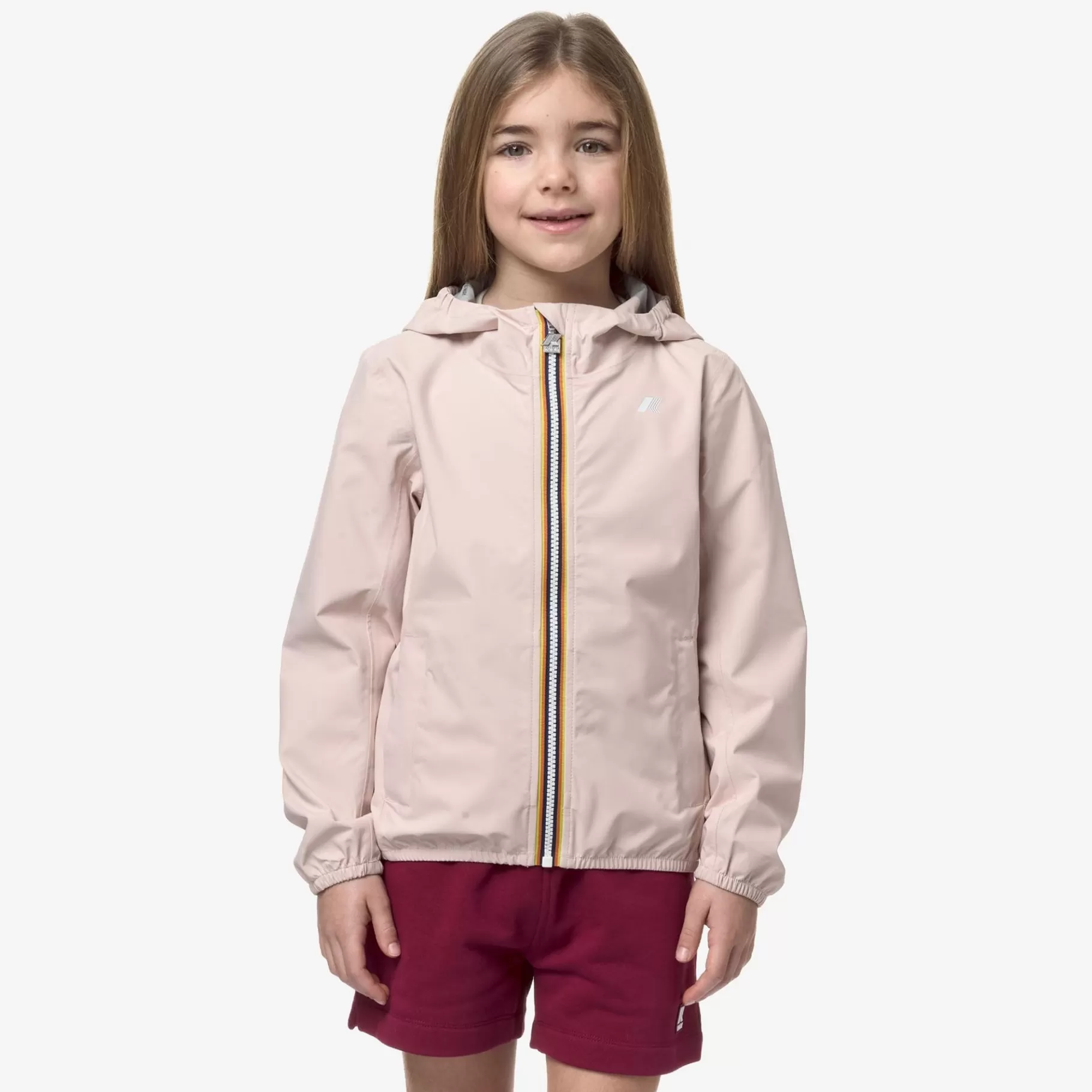 Short Jackets*K-WAY P. Lily Stretch Dot - Jackets - Short - Girl - Pink Gardenia