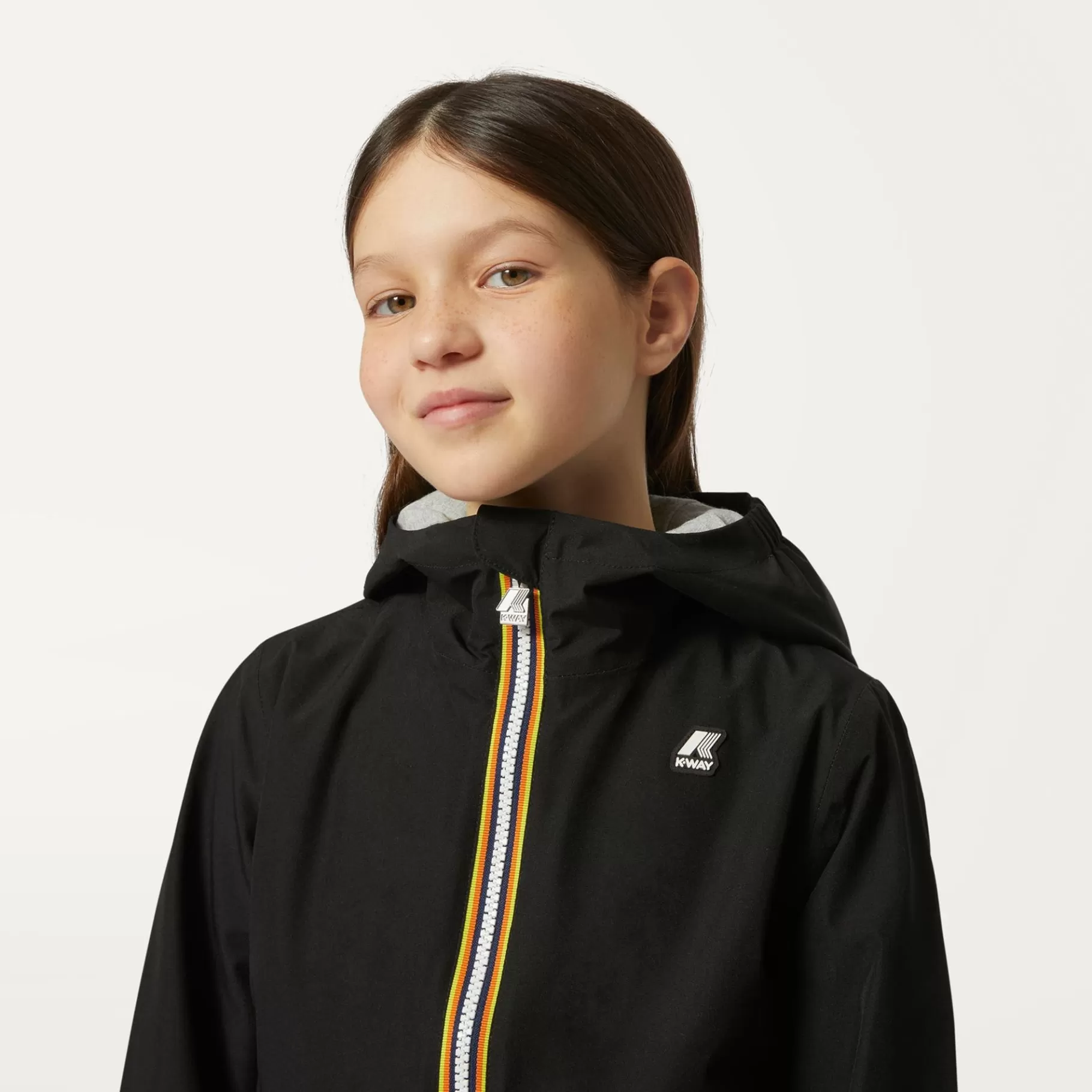 Short Jackets*K-WAY P. Lily Stretch Poly Jersey - Jackets - Short - Girl - Black Pure
