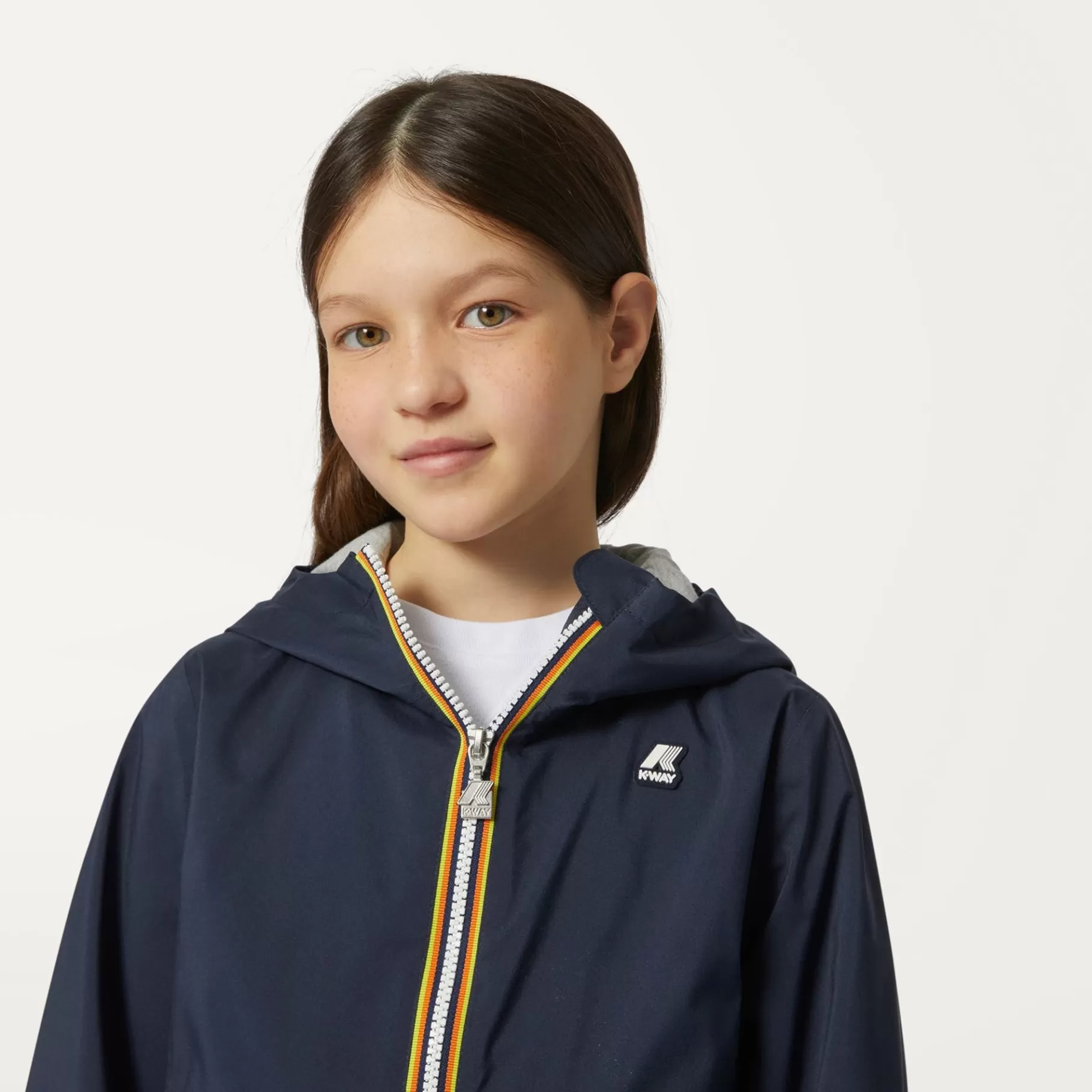 Short Jackets*K-WAY P. Lily Stretch Poly Jersey - Jackets - Short - Girl - Blue Depth