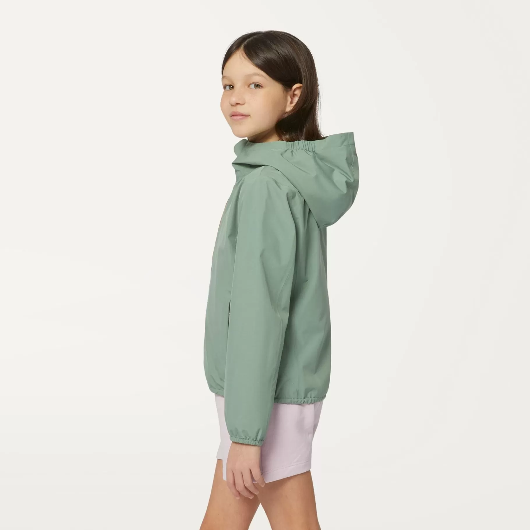 Short Jackets*K-WAY P. Lily Stretch Poly Jersey - Jackets - Short - Girl - Green Fjord
