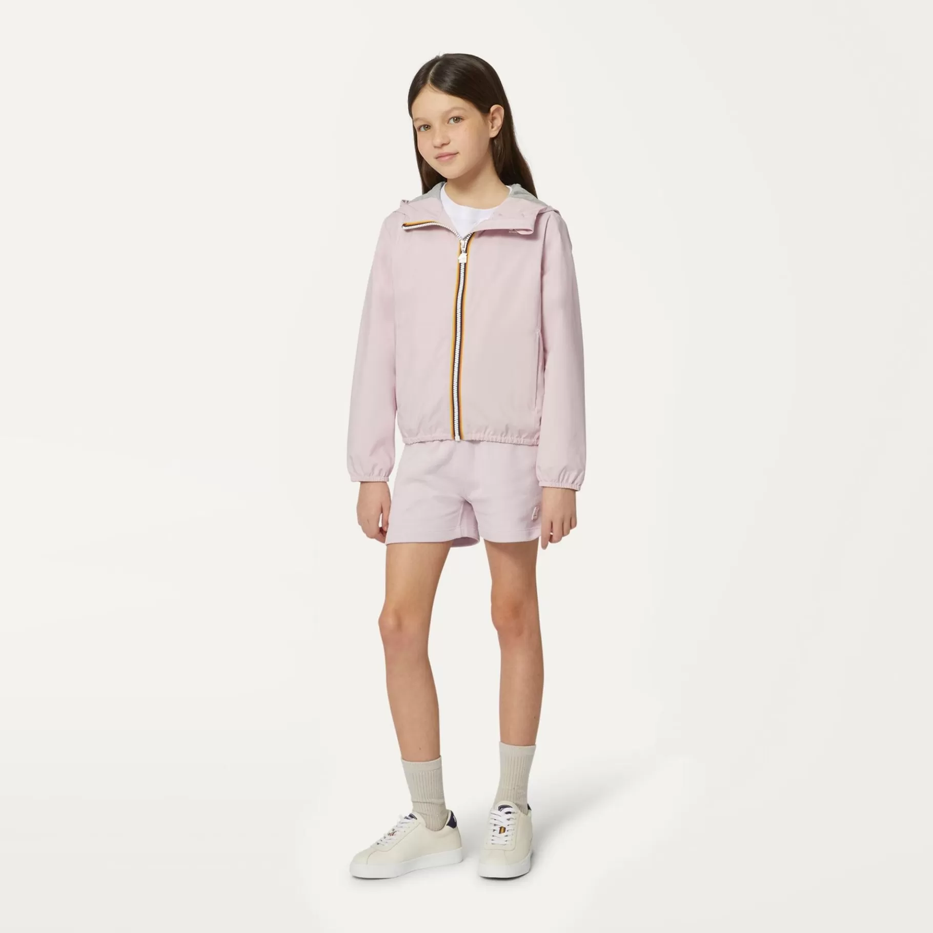 Short Jackets*K-WAY P. Lily Stretch Poly Jersey - Jackets - Short - Girl - Pink Rose