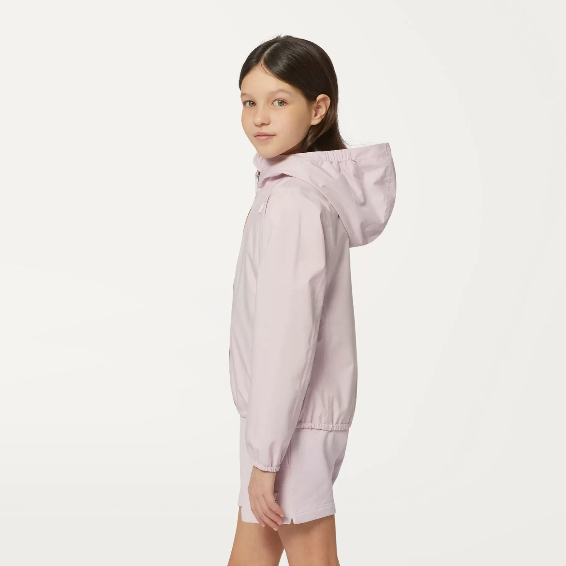 Short Jackets*K-WAY P. Lily Stretch Poly Jersey - Jackets - Short - Girl - Pink Rose