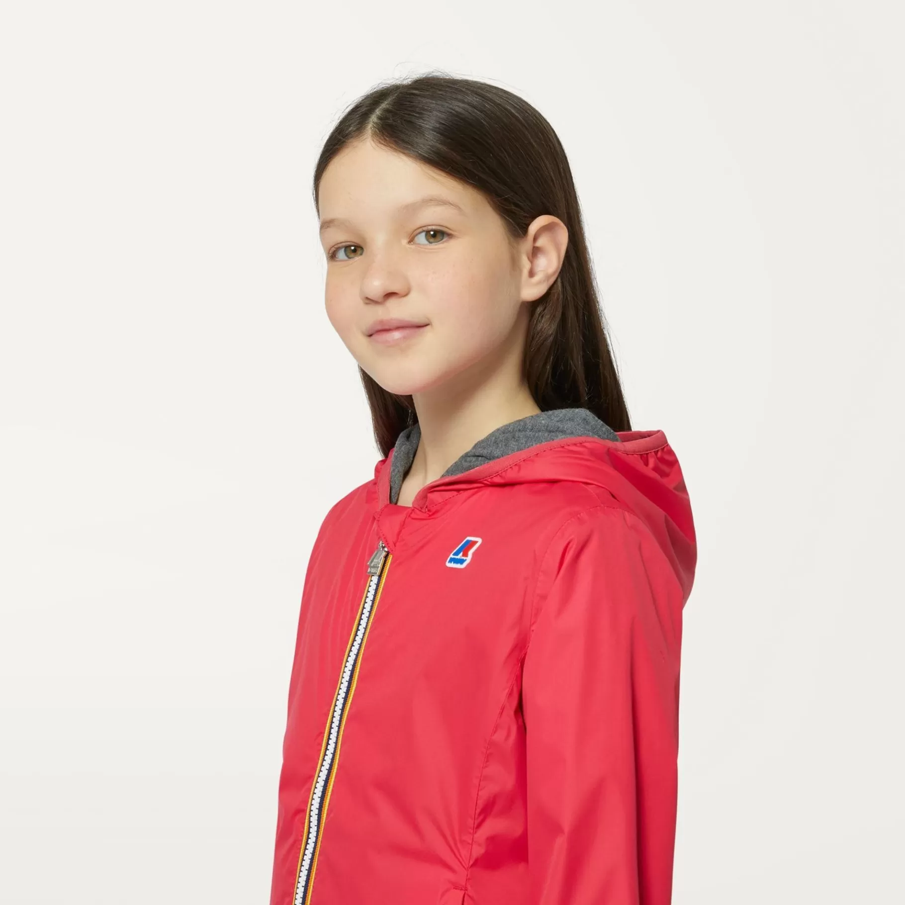 Short Jackets*K-WAY P. Lily Stretch Poly Jersey - Jackets - Short - Girl - Red Berry