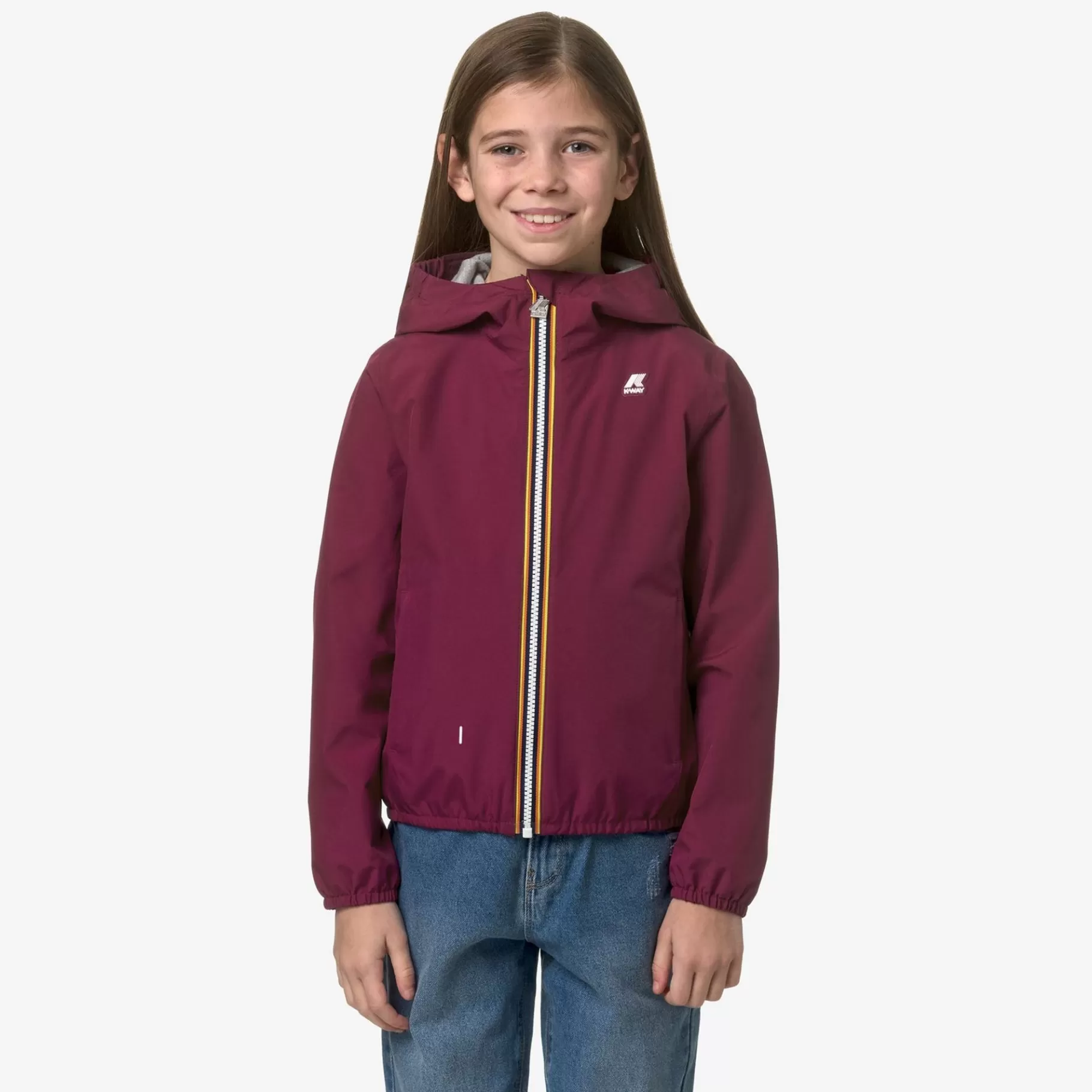 Short Jackets*K-WAY P. Lily Stretch Poly Jersey - Jackets - Short - Girl - Red Dk