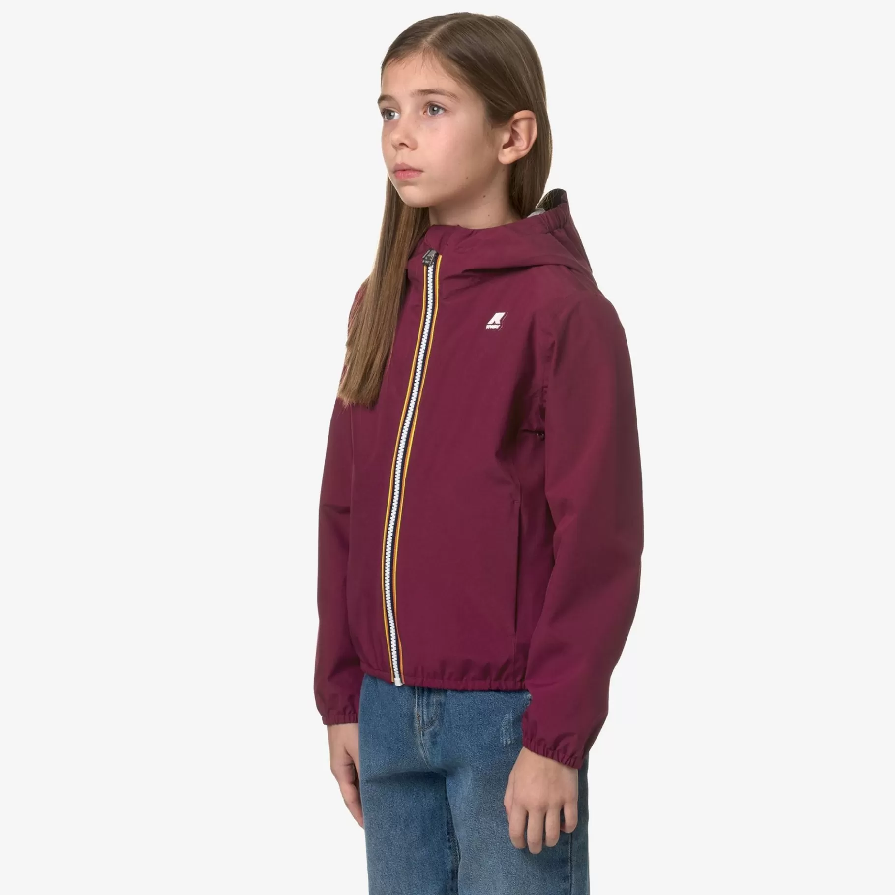 Short Jackets*K-WAY P. Lily Stretch Poly Jersey - Jackets - Short - Girl - Red Dk