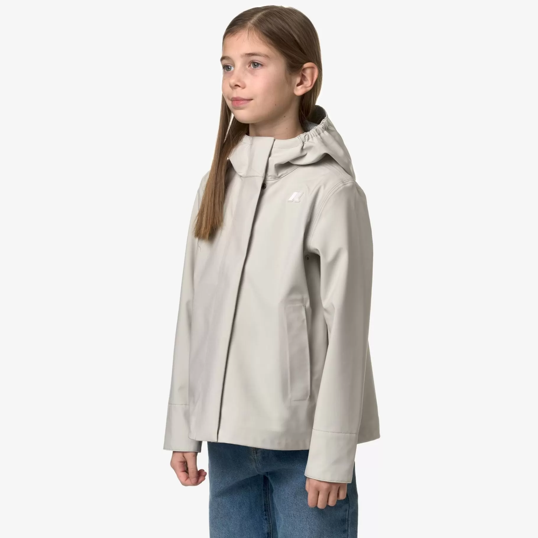 Short Jackets*K-WAY P. Madlaine Bonded Jersey - Jackets - Short - Girl - Beige Lt