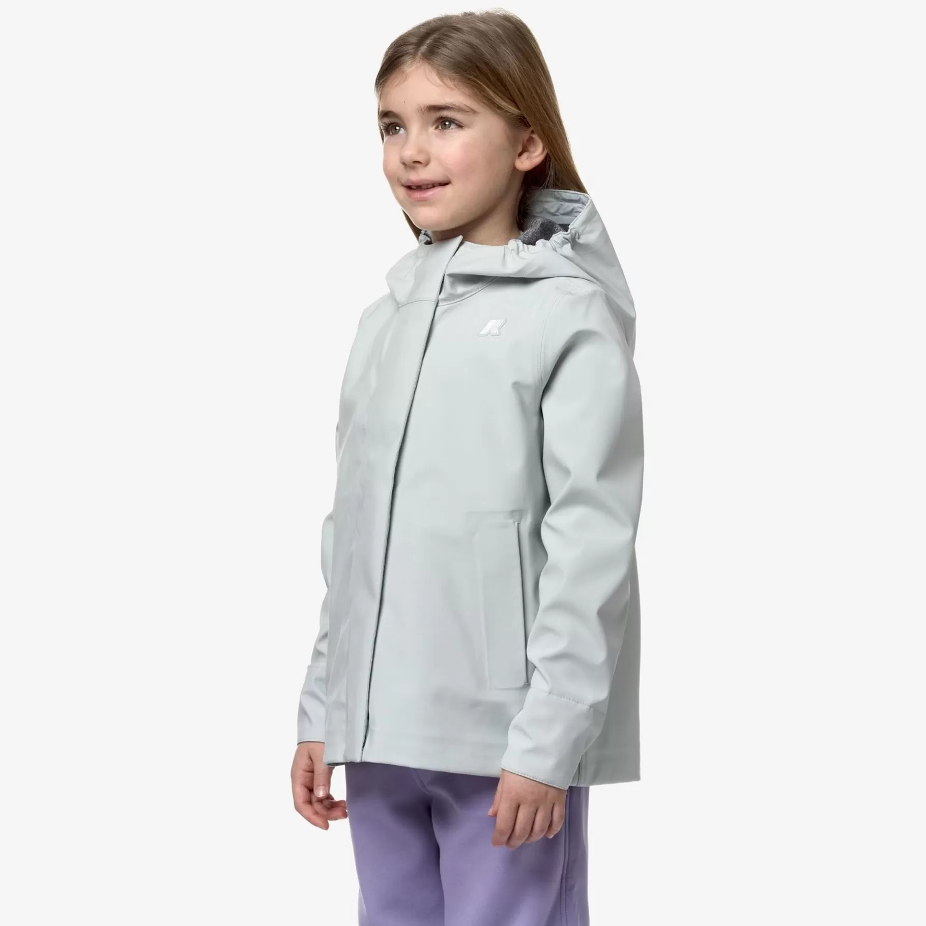Short Jackets*K-WAY P. Madlaine Bonded Jersey - Jackets - Short - Girl - Grey Sage