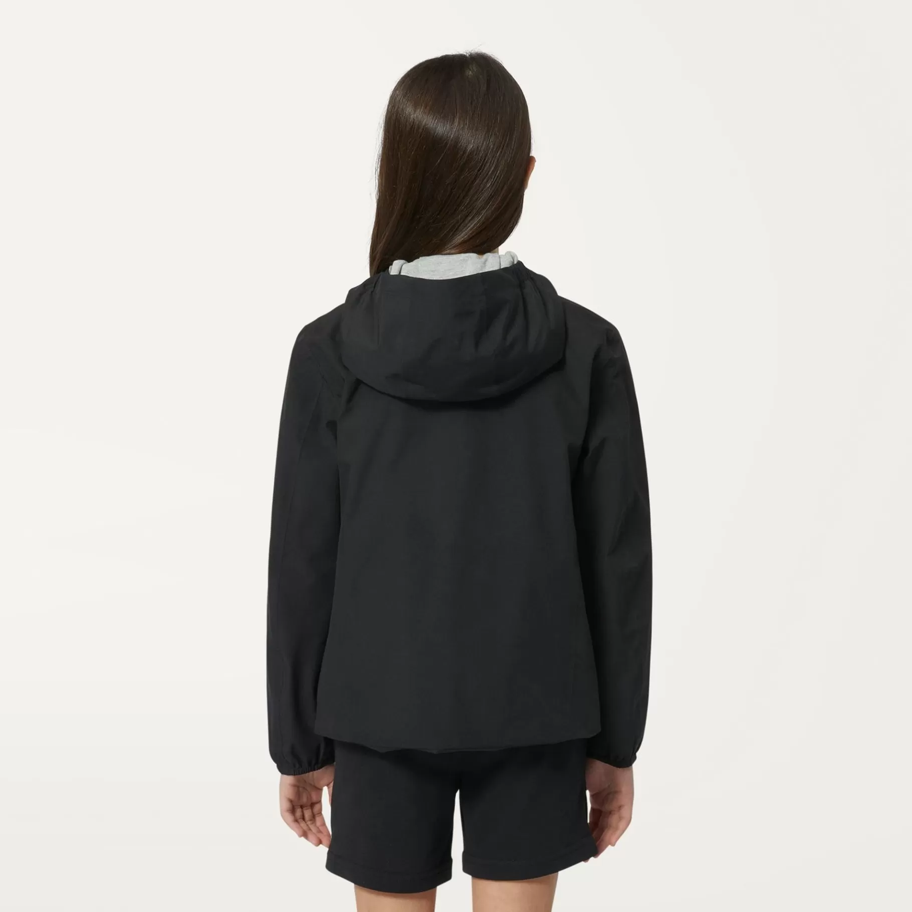 Coats And Long Jackets*K-WAY P. Marguerite Stretch Poly Jersey - Jackets - Mid - Girl - Black Pure