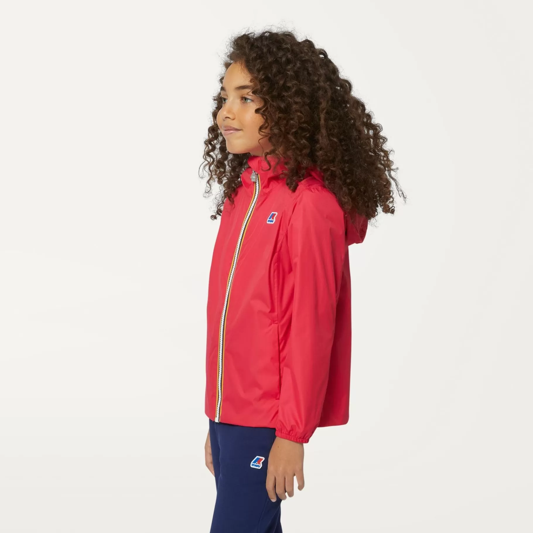 Coats And Long Jackets*K-WAY P. Marguerite Stretch Poly Jersey - Jackets - Mid - Girl - Red Berry