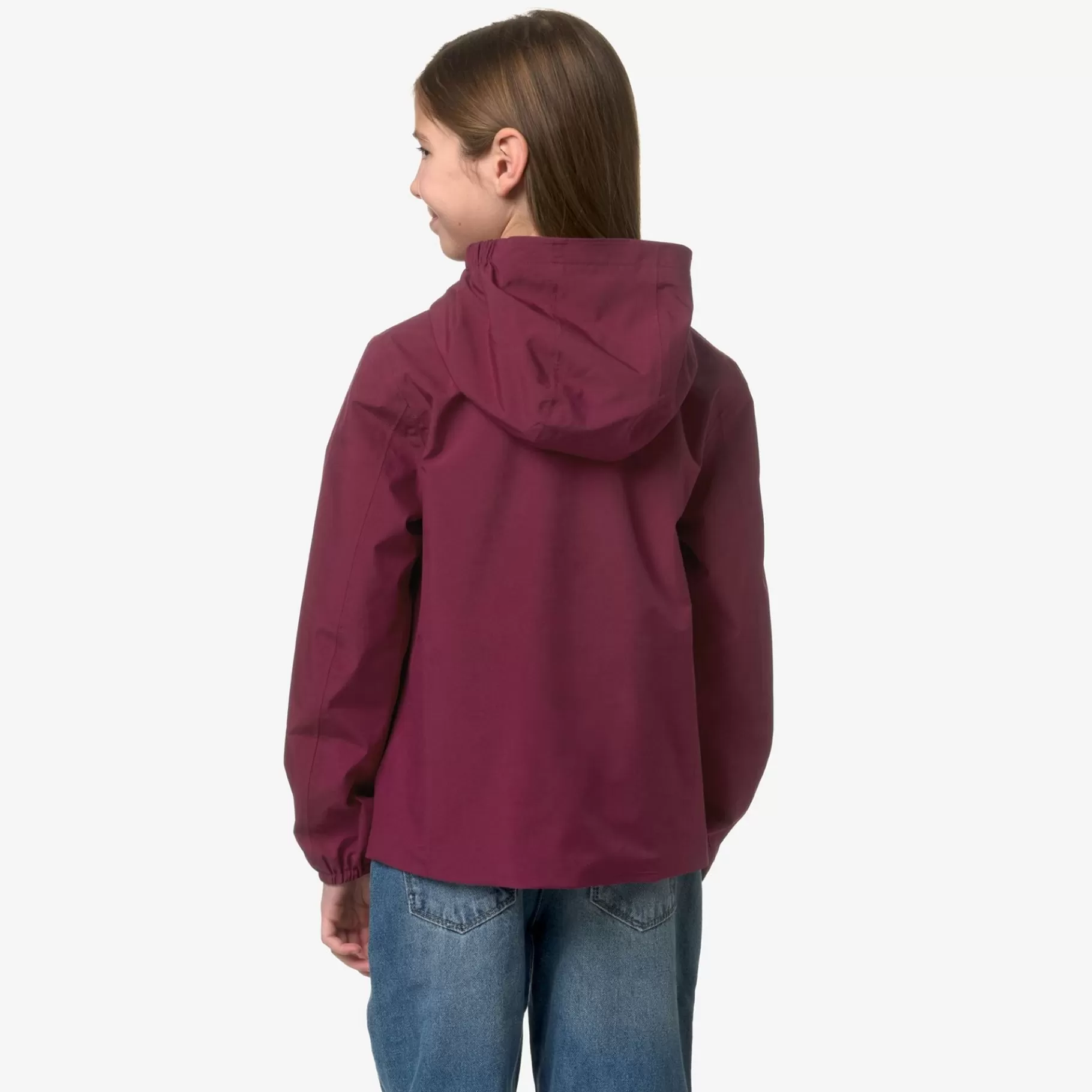 Coats And Long Jackets*K-WAY P. Marguerite Stretch Poly Jersey - Jackets - Mid - Girl - Red Dk