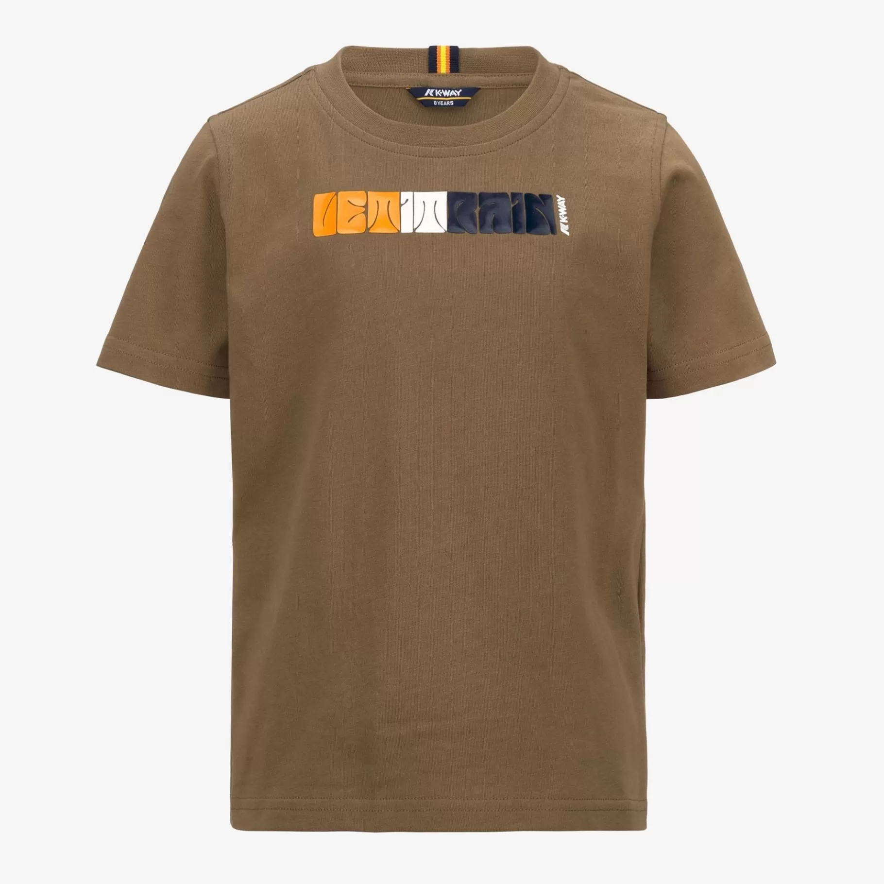 T-Shirt*K-WAY P. Odom 70S Rain - T-Shirtstop - T-Shirt - Boy - Brown Corda