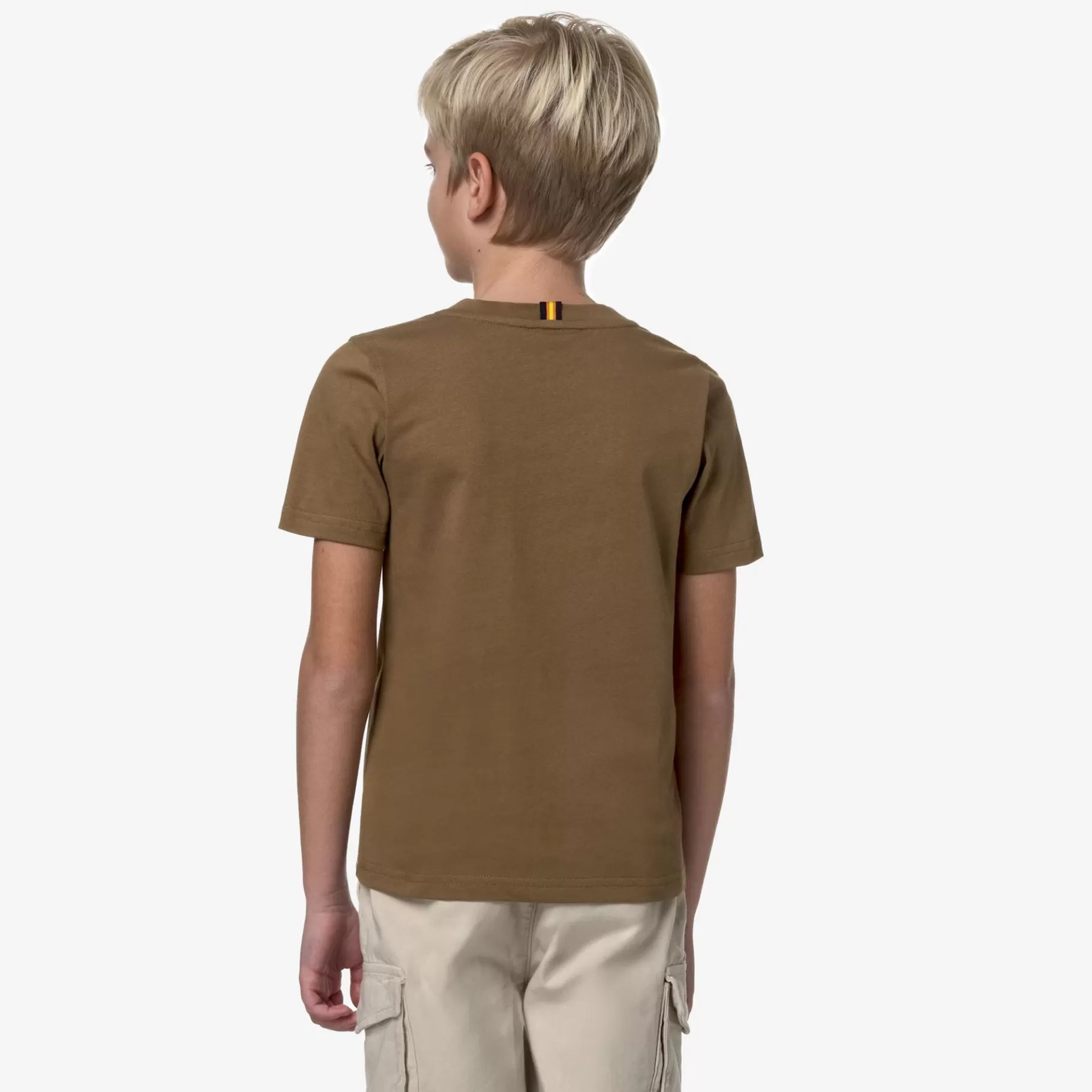 T-Shirt*K-WAY P. Odom 70S Rain - T-Shirtstop - T-Shirt - Boy - Brown Corda
