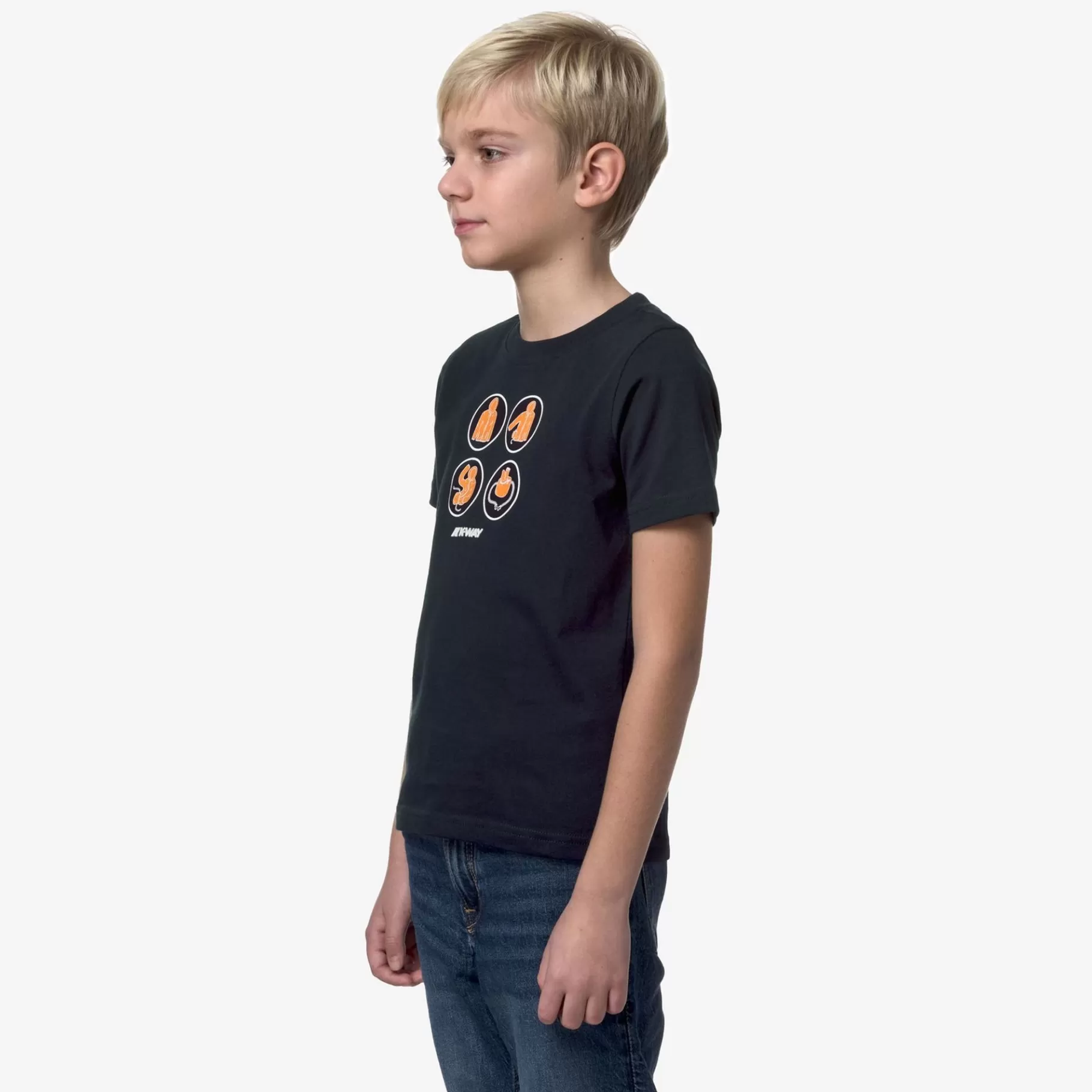 T-Shirt*K-WAY P. Odom How To Pack - T-Shirtstop - T-Shirt - Boy - Blue Depth