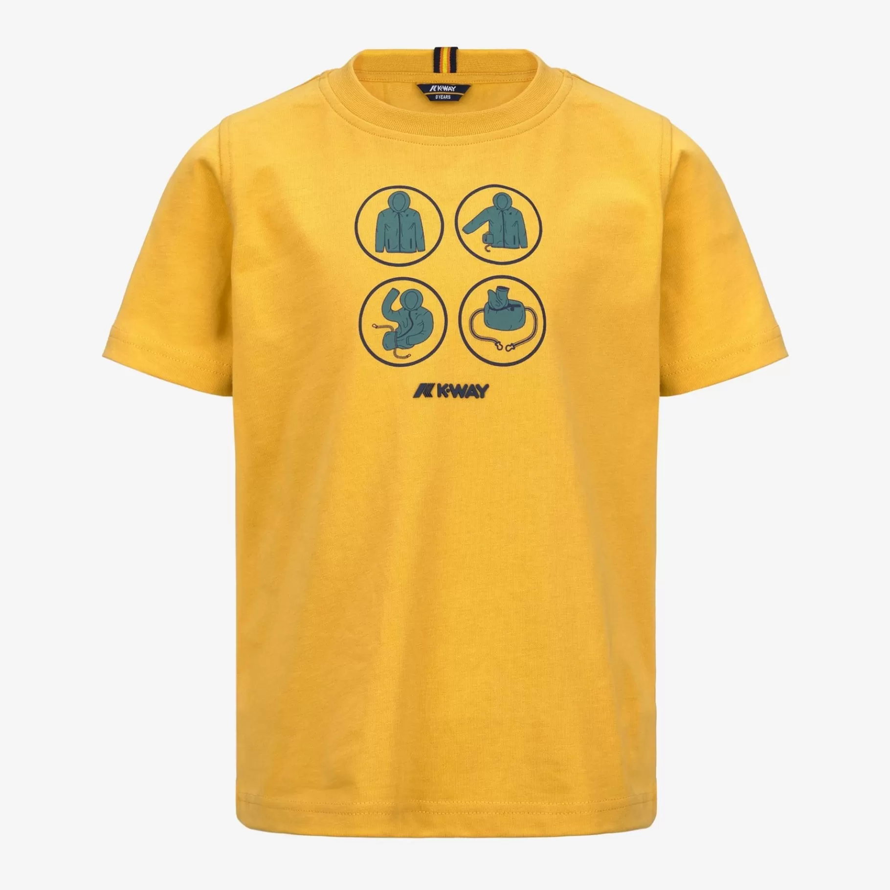 T-Shirt*K-WAY P. Odom How To Pack - T-Shirtstop - T-Shirt - Boy - Yellow Mimosa