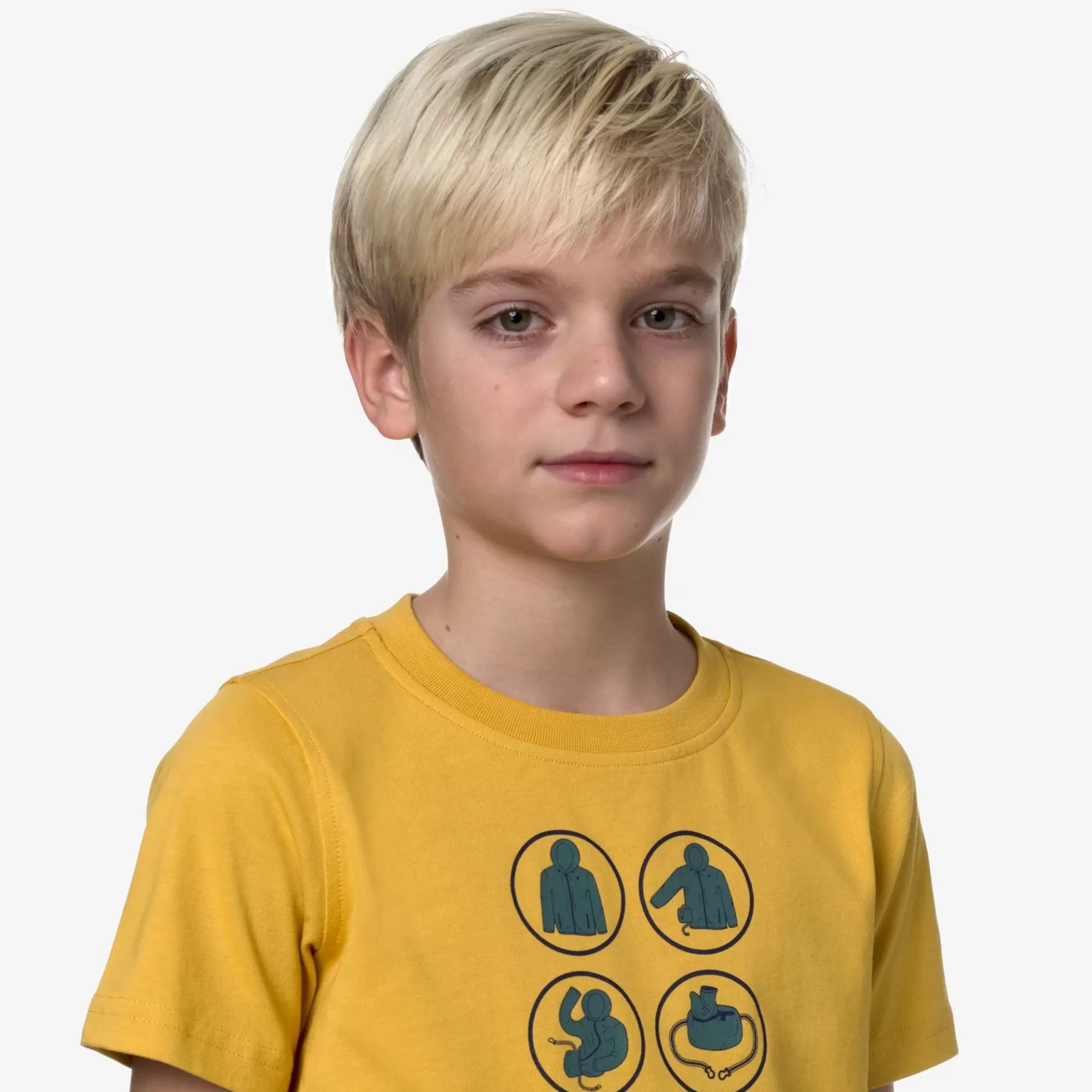 T-Shirt*K-WAY P. Odom How To Pack - T-Shirtstop - T-Shirt - Boy - Yellow Mimosa