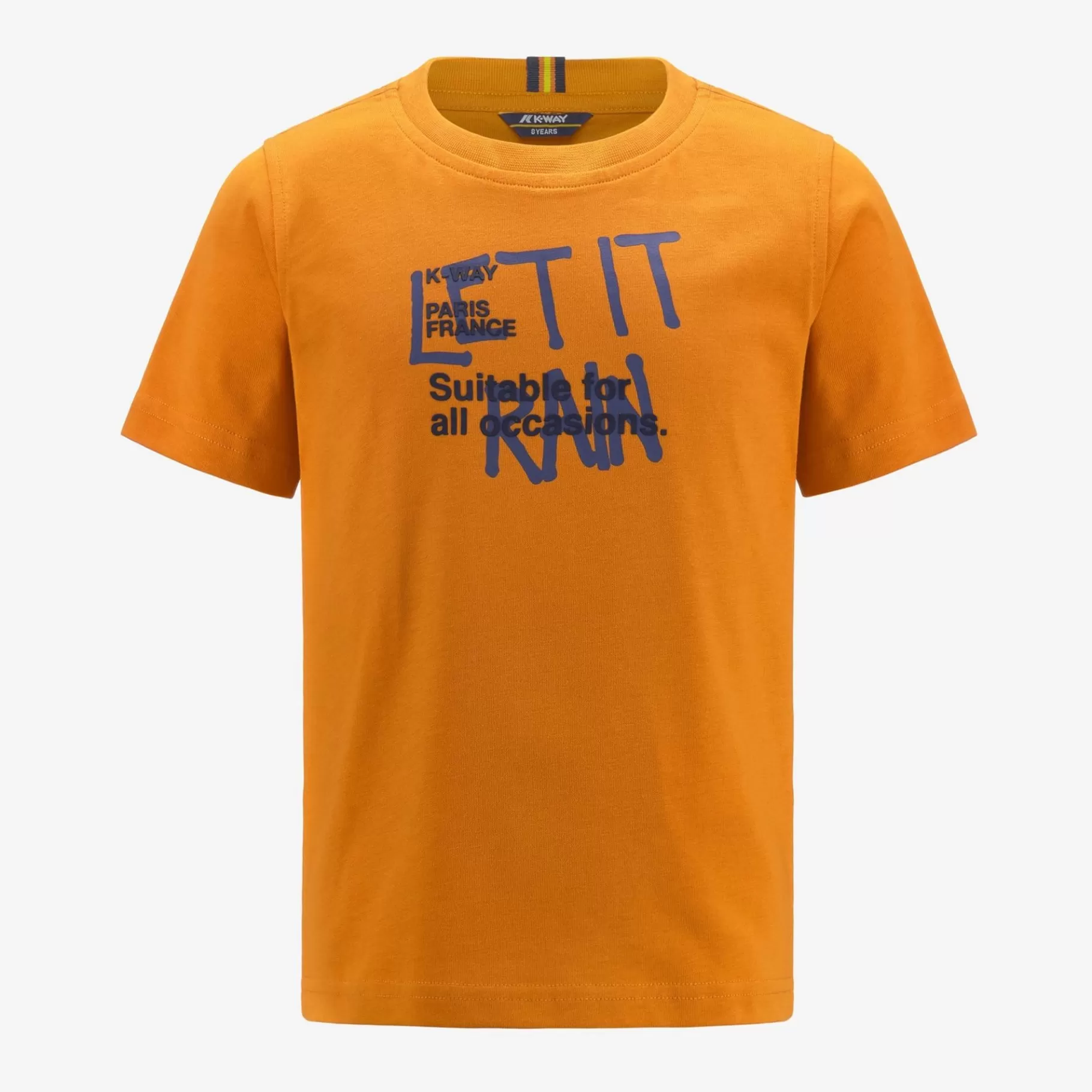 T-Shirt*K-WAY P. Odom Let It Rain - T-Shirtstop - T-Shirt - Boy - Orange Md