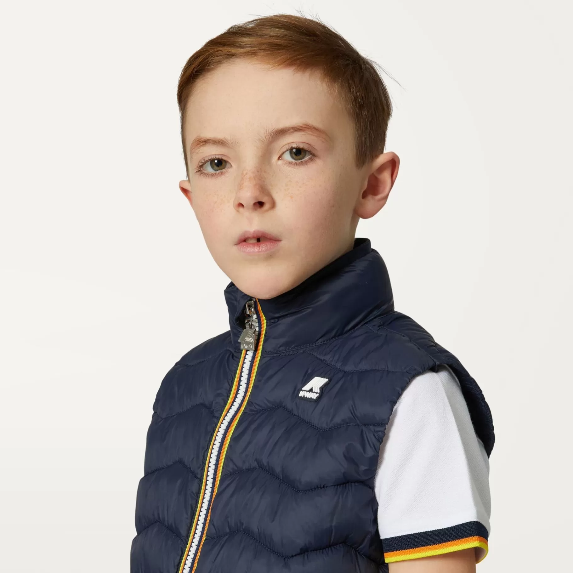 Vests*K-WAY P. Valen Quilted Warm - Jackets - Vest - Boy - Blue Depth