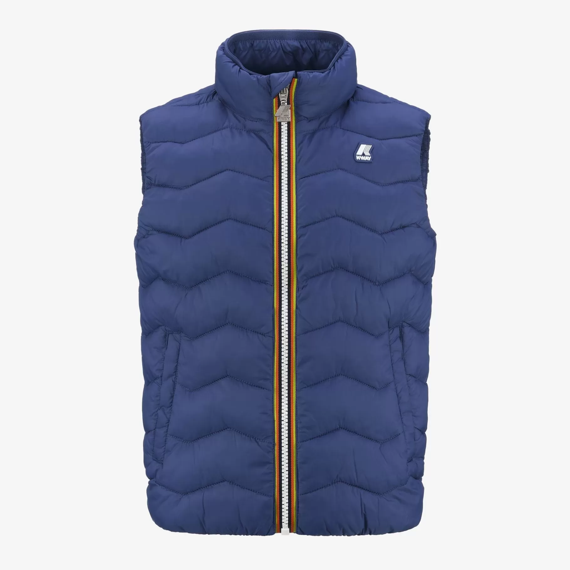 Vests*K-WAY P. Valen Quilted Warm - Jackets - Vest - Boy - Blue Fiord