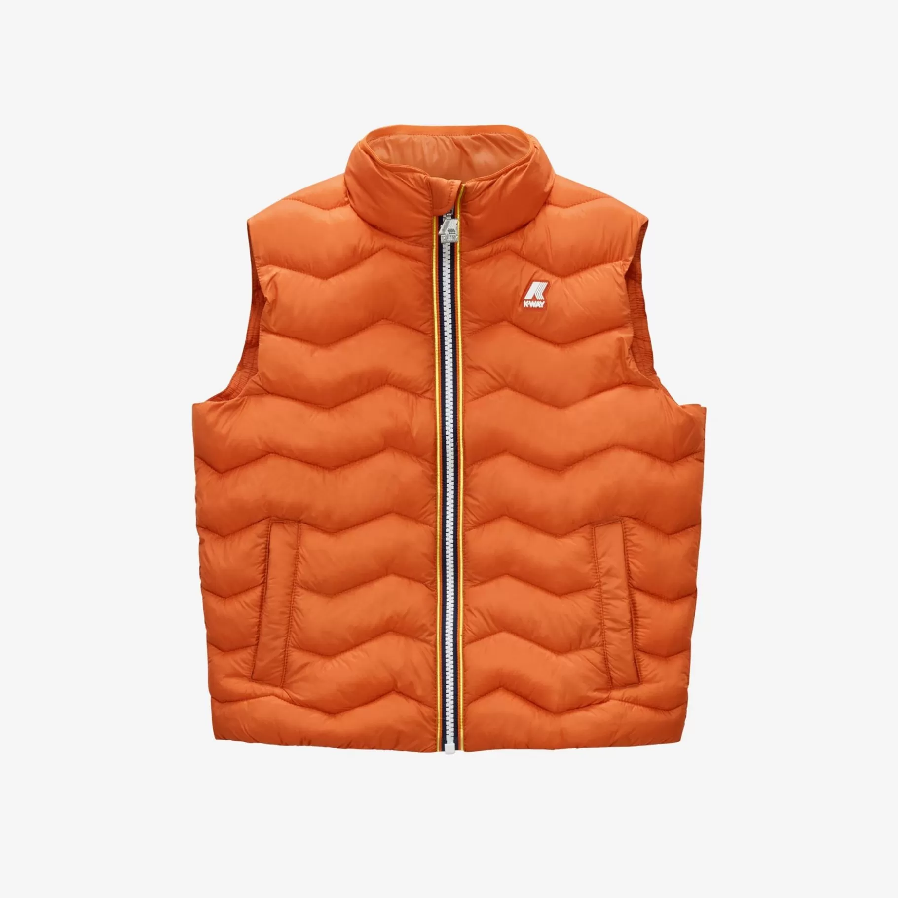 Vests*K-WAY P. Valen Quilted Warm - Jackets - Vest - Boy - Orange Copper