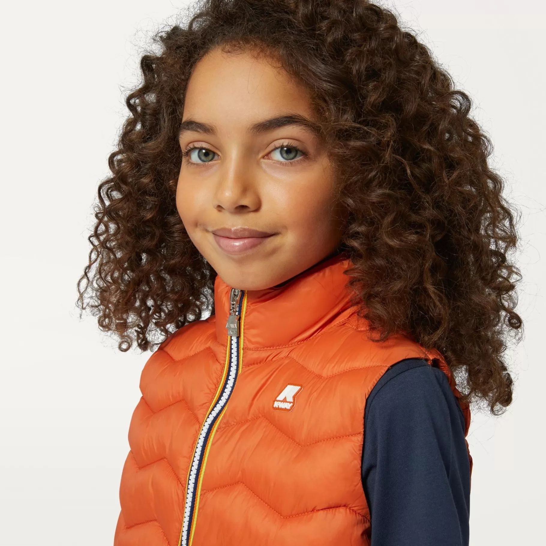 Vests*K-WAY P. Valen Quilted Warm - Jackets - Vest - Boy - Orange Copper