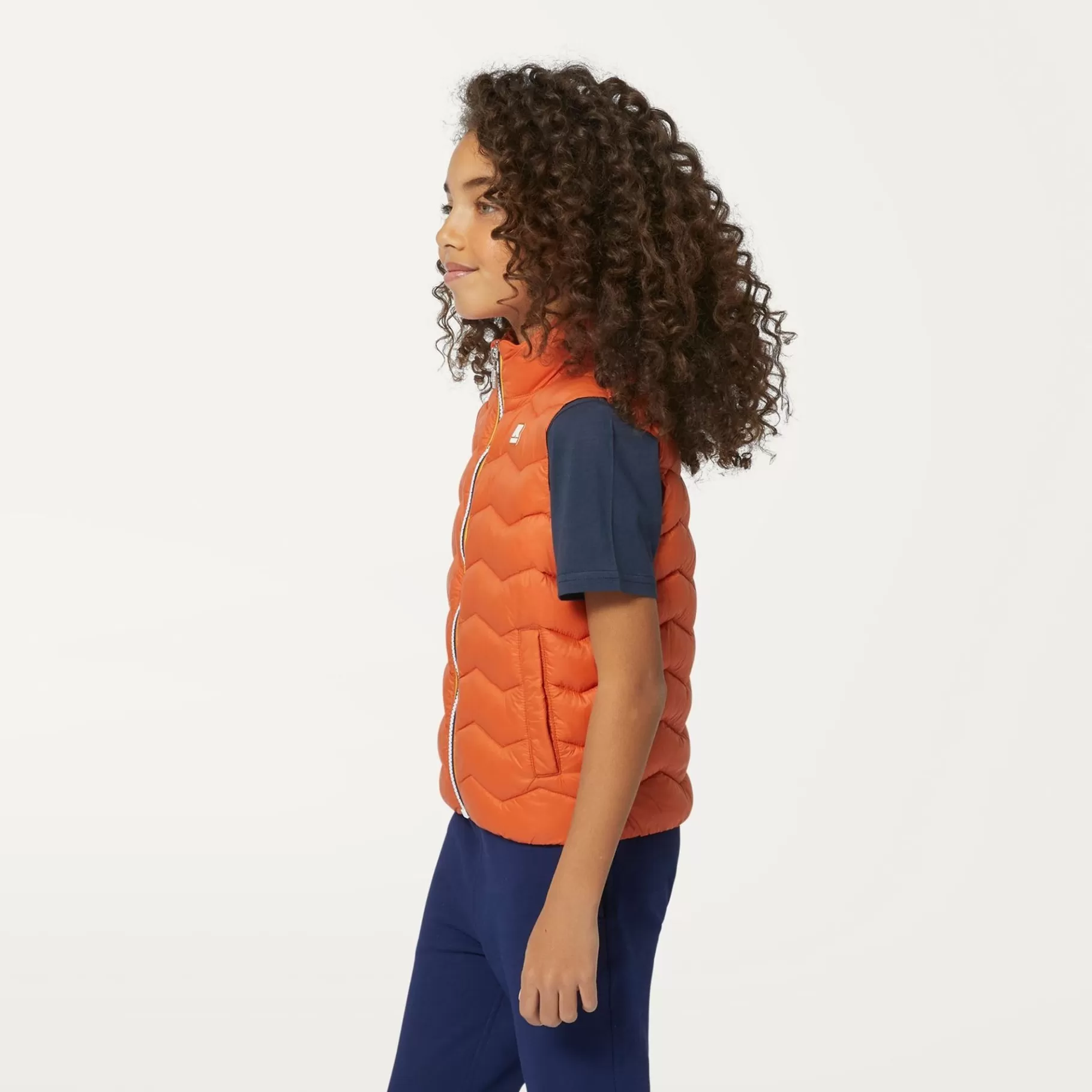 Vests*K-WAY P. Valen Quilted Warm - Jackets - Vest - Boy - Orange Copper