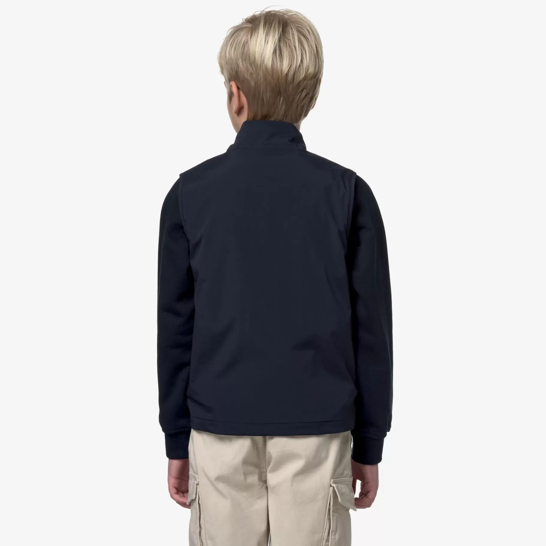 Vests*K-WAY P. Valen Stretch Nylon Jersey - Jackets - Vest - Boy - Blue Depth