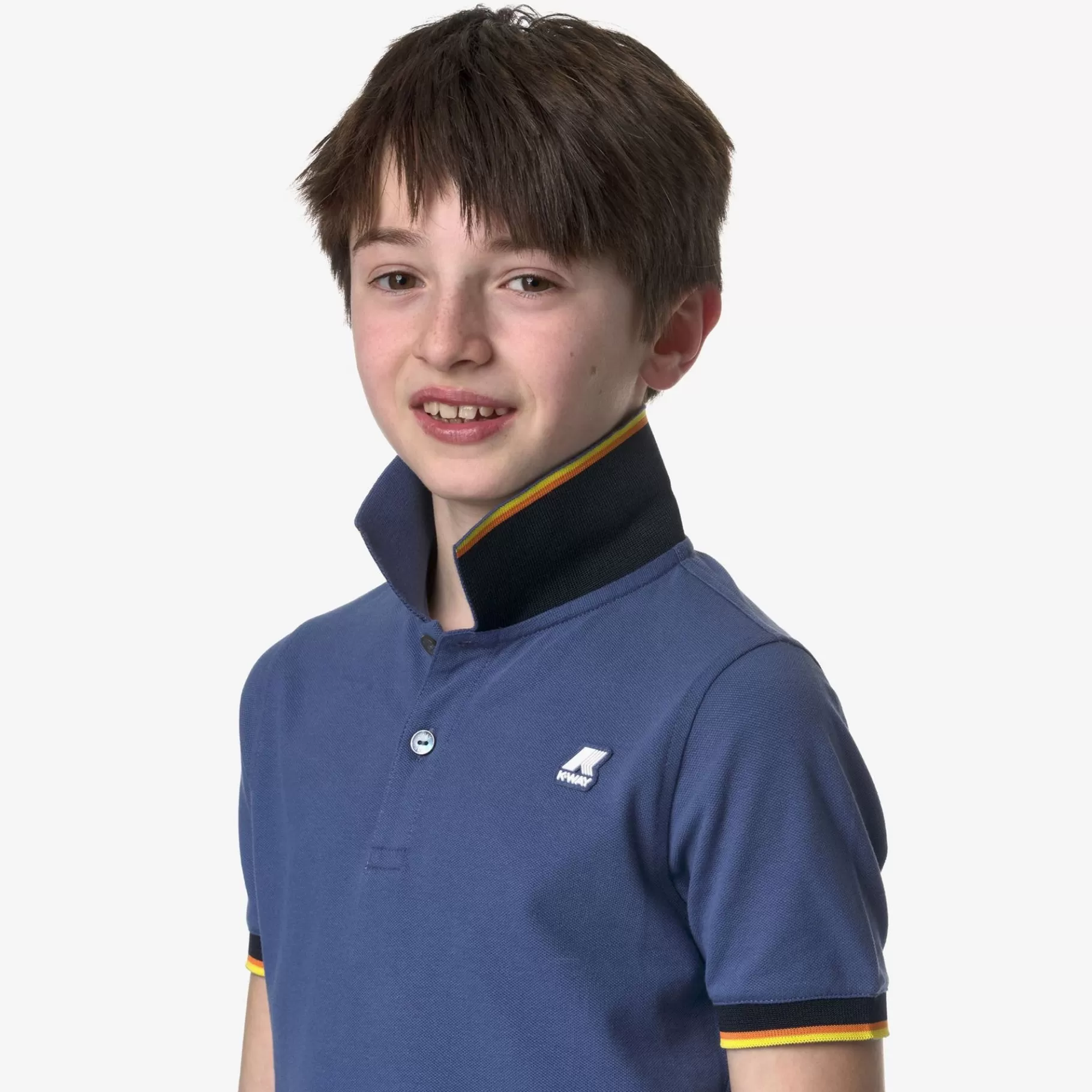 Polo Shirts*K-WAY P. Vincent - Polo Shirts - Polo - Boy - Blue Fiord