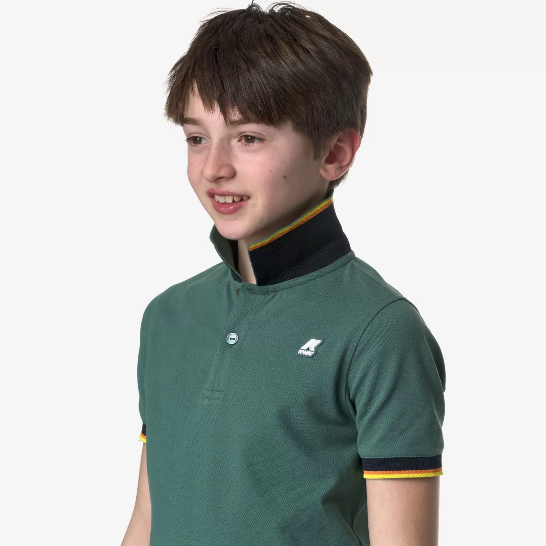 Polo Shirts*K-WAY P. Vincent - Polo Shirts - Polo - Boy - Green Palm